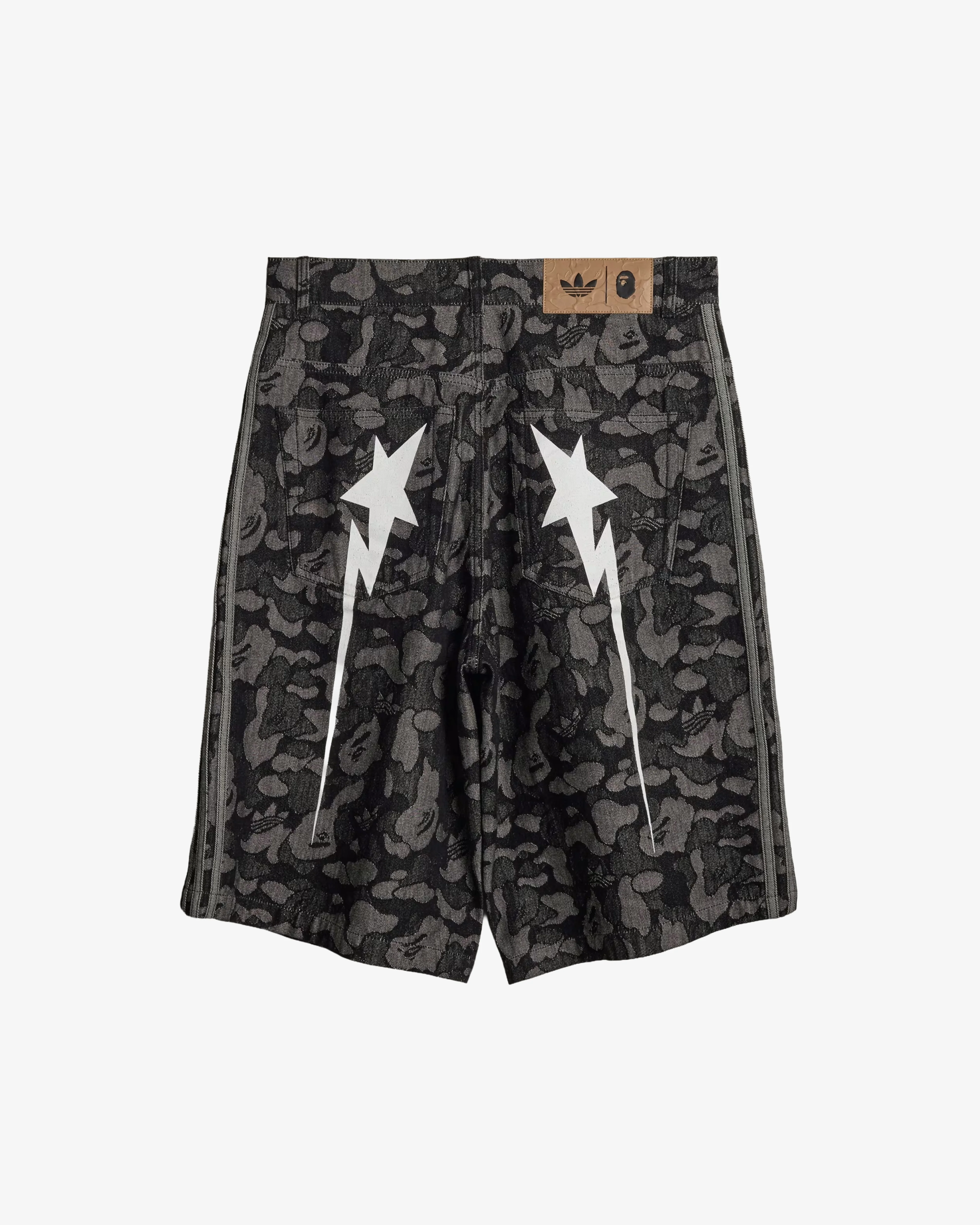 Adidas - Men's Shark Denim Jorts Bape - (Black) - Image 2