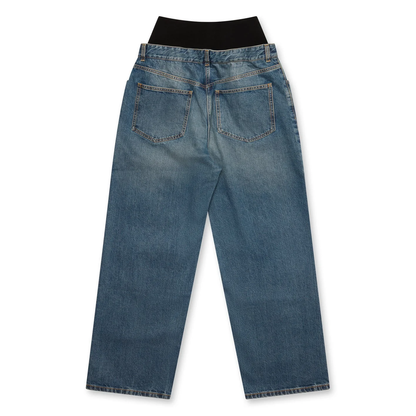 ALAÏA - Women's Knit Belt Denim Pant - (Denim)