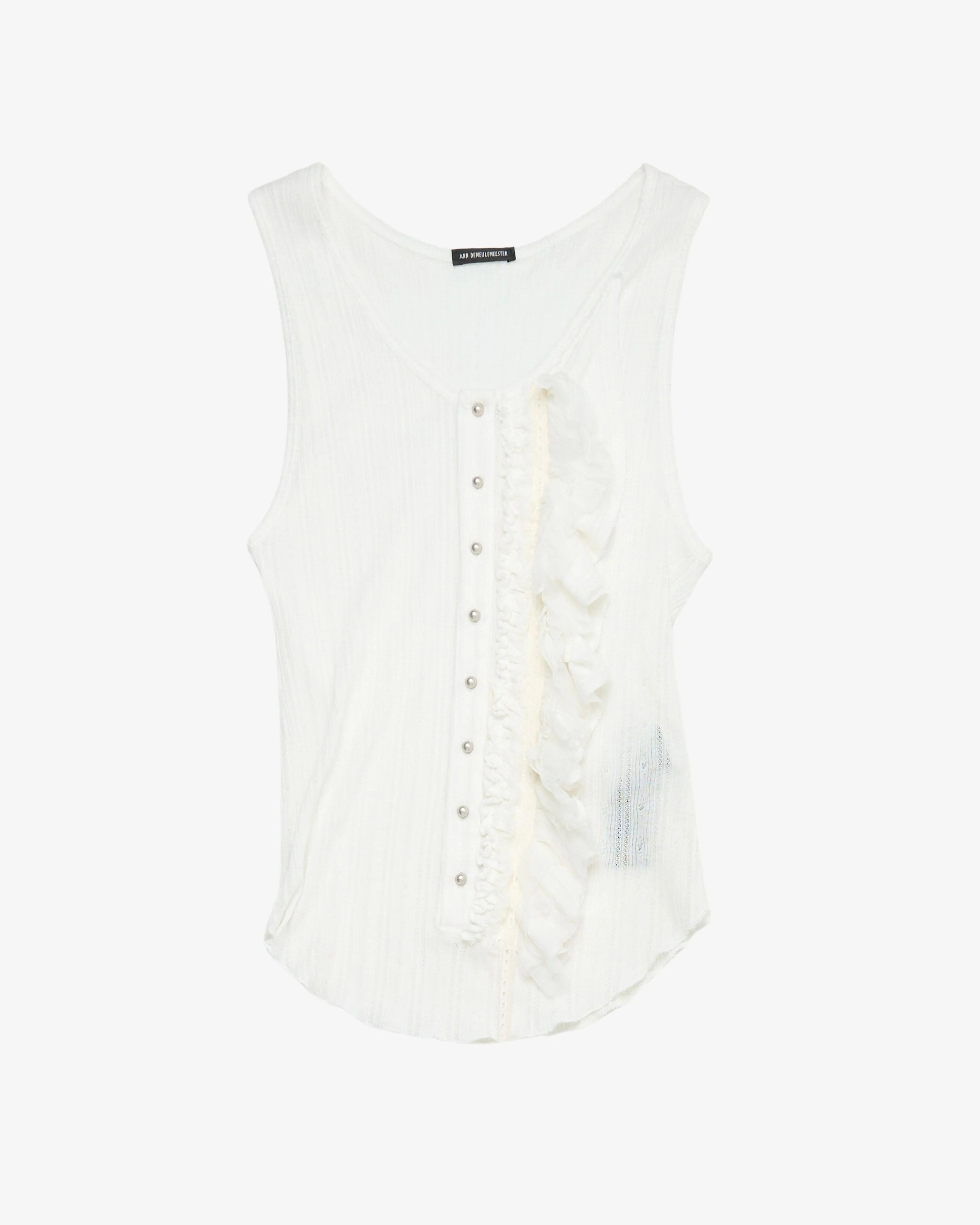 ANN DEMEULEMEESTER - Women's Rase Serafino Tank Top - (Off-White)