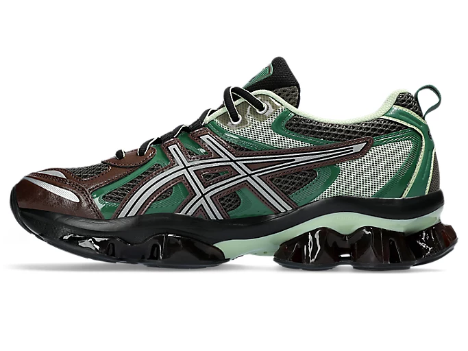 Asics - Men's Gel-Quantum Kinetic - (Dark Sepia/Shamrock Green 1203A270-251) - Image 2