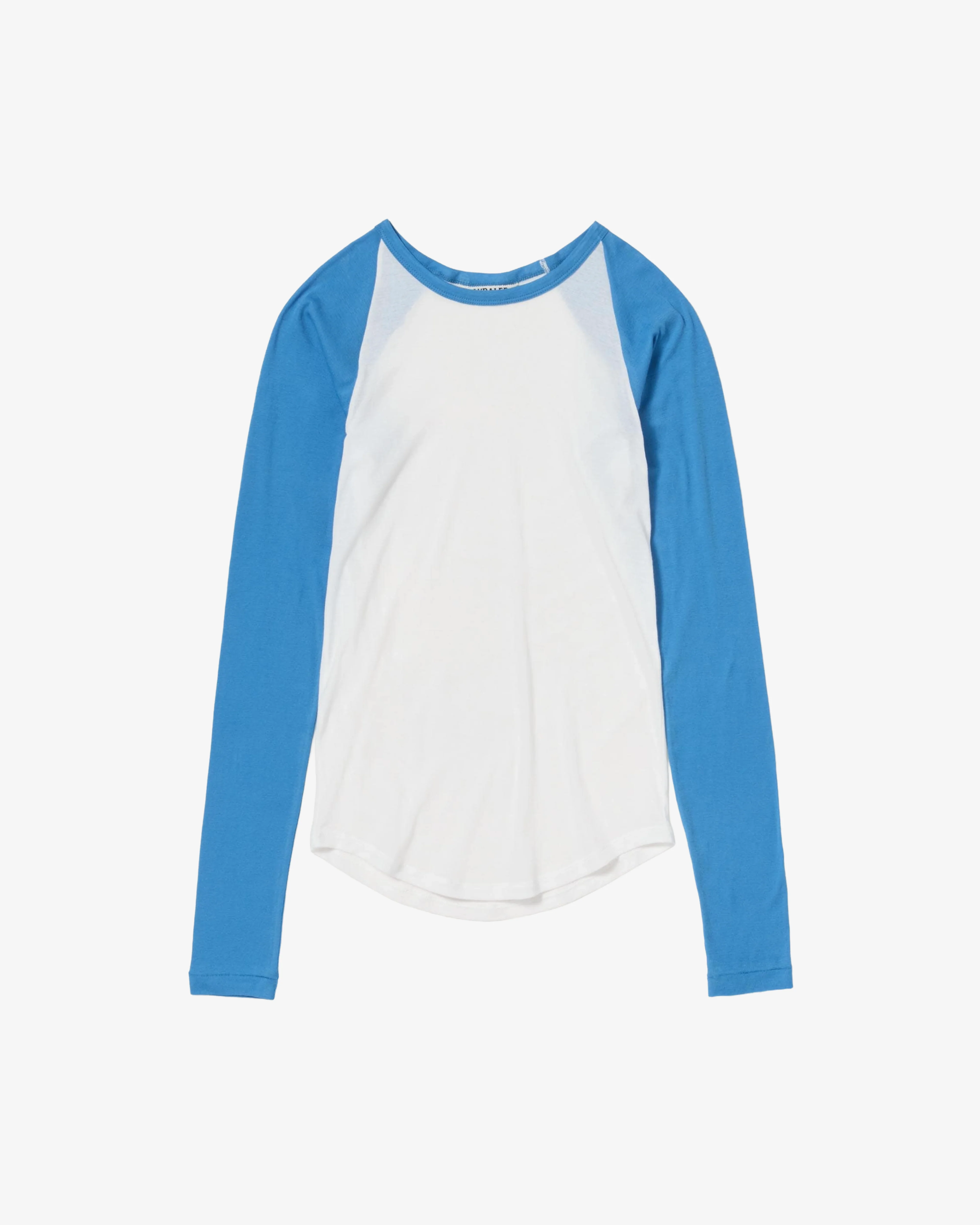 AURALEE - Women's Super High Gauge Sheer Rib Raglan P/O - (White)