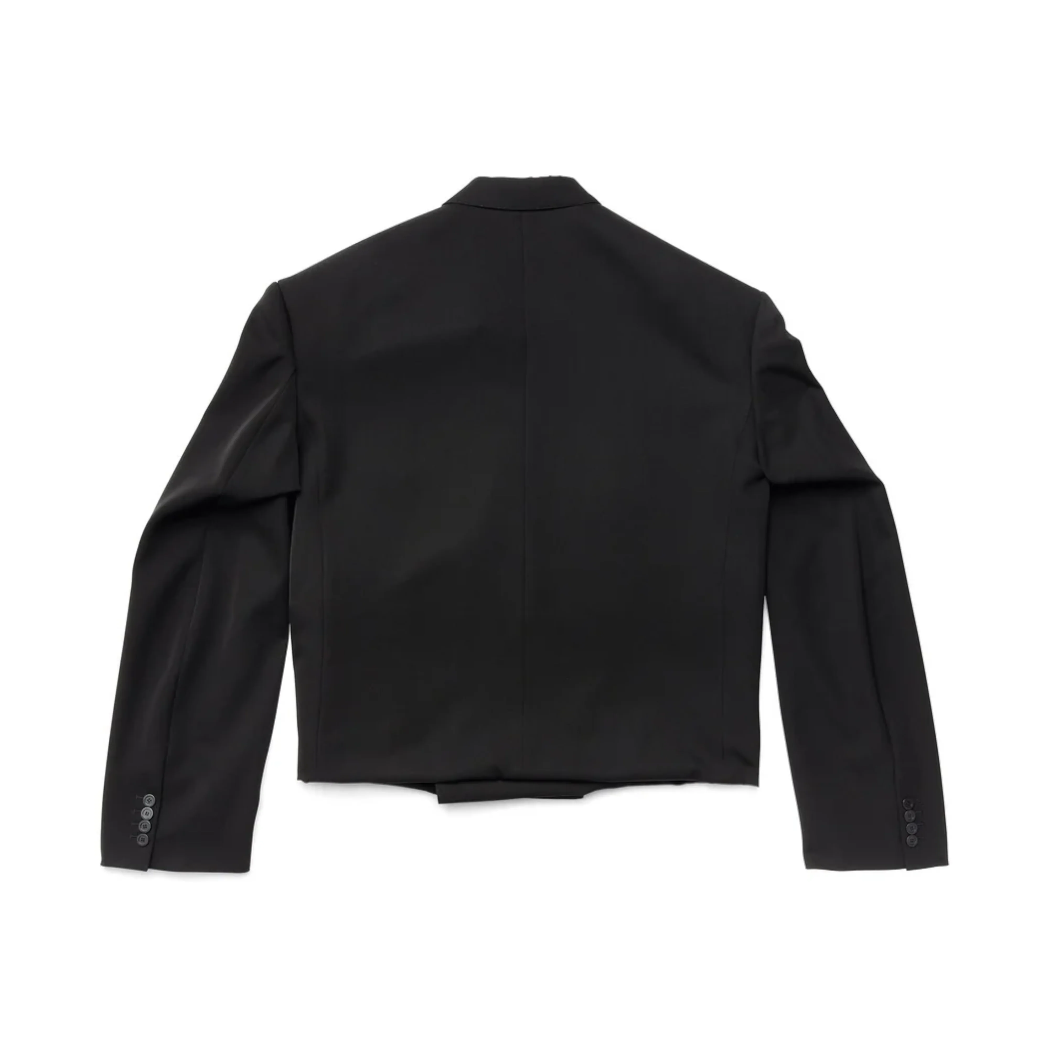 Balenciaga - Women'S Folded Jacket Barathea - (100 Black) - Image 2