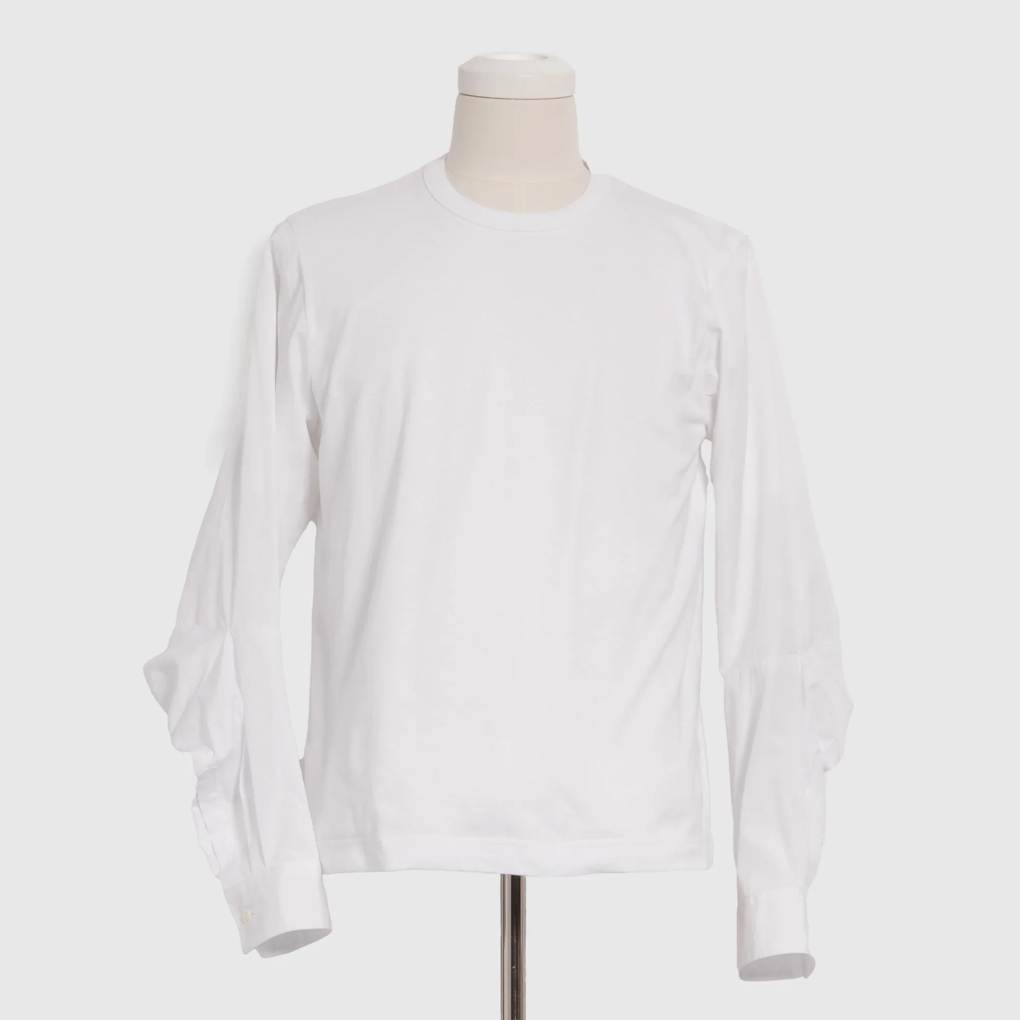 BLACK COMME DES GARÇONS - Contrast Pullover - (White) - Image 2