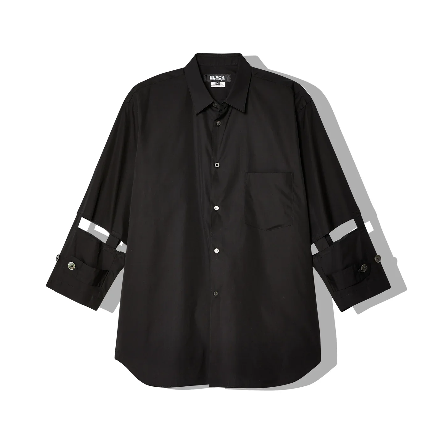 Black Comme Des Garçons - Cut-Out Sleeve Shirt - (1 Black)