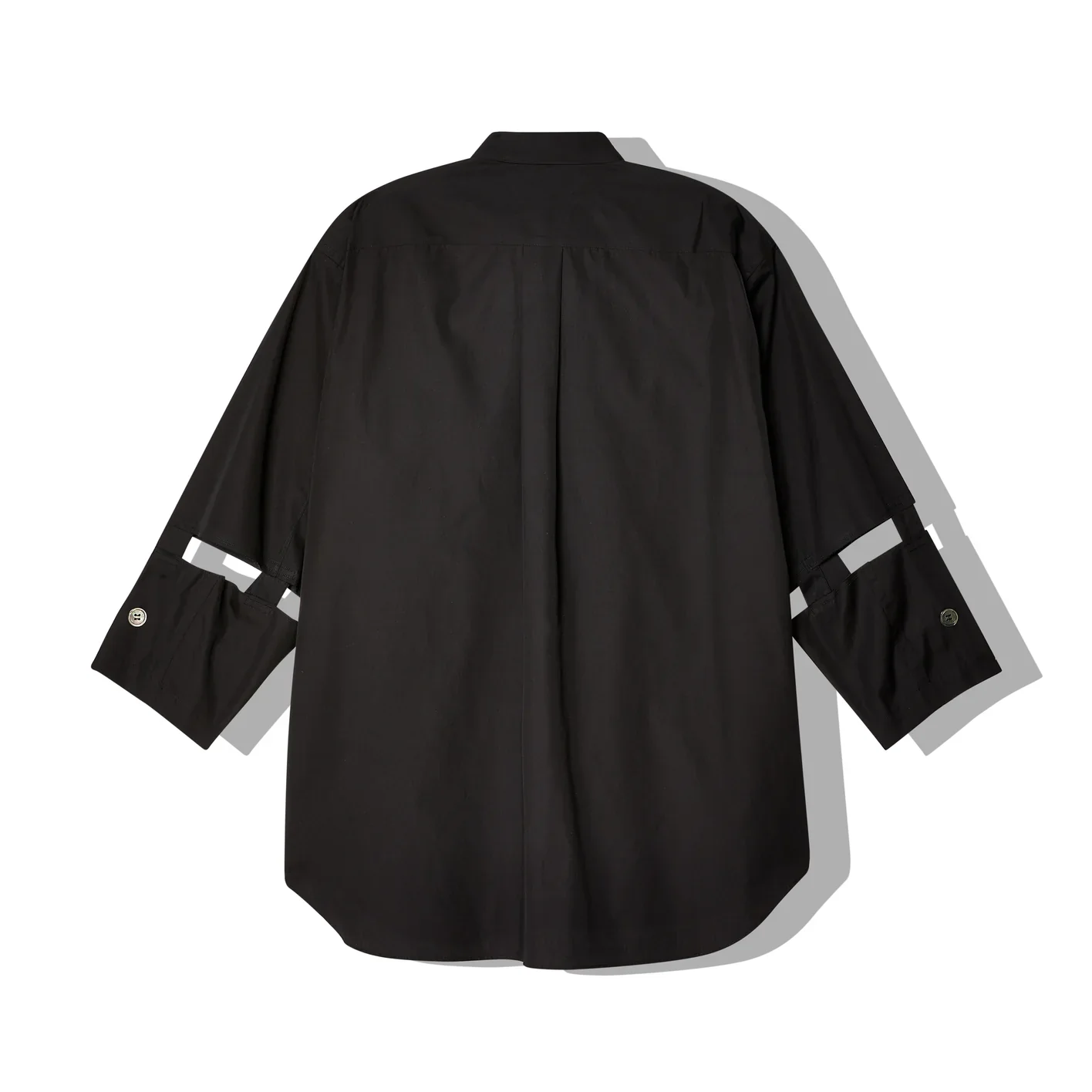 Black Comme Des Garçons - Cut-Out Sleeve Shirt - (1 Black) - Image 2