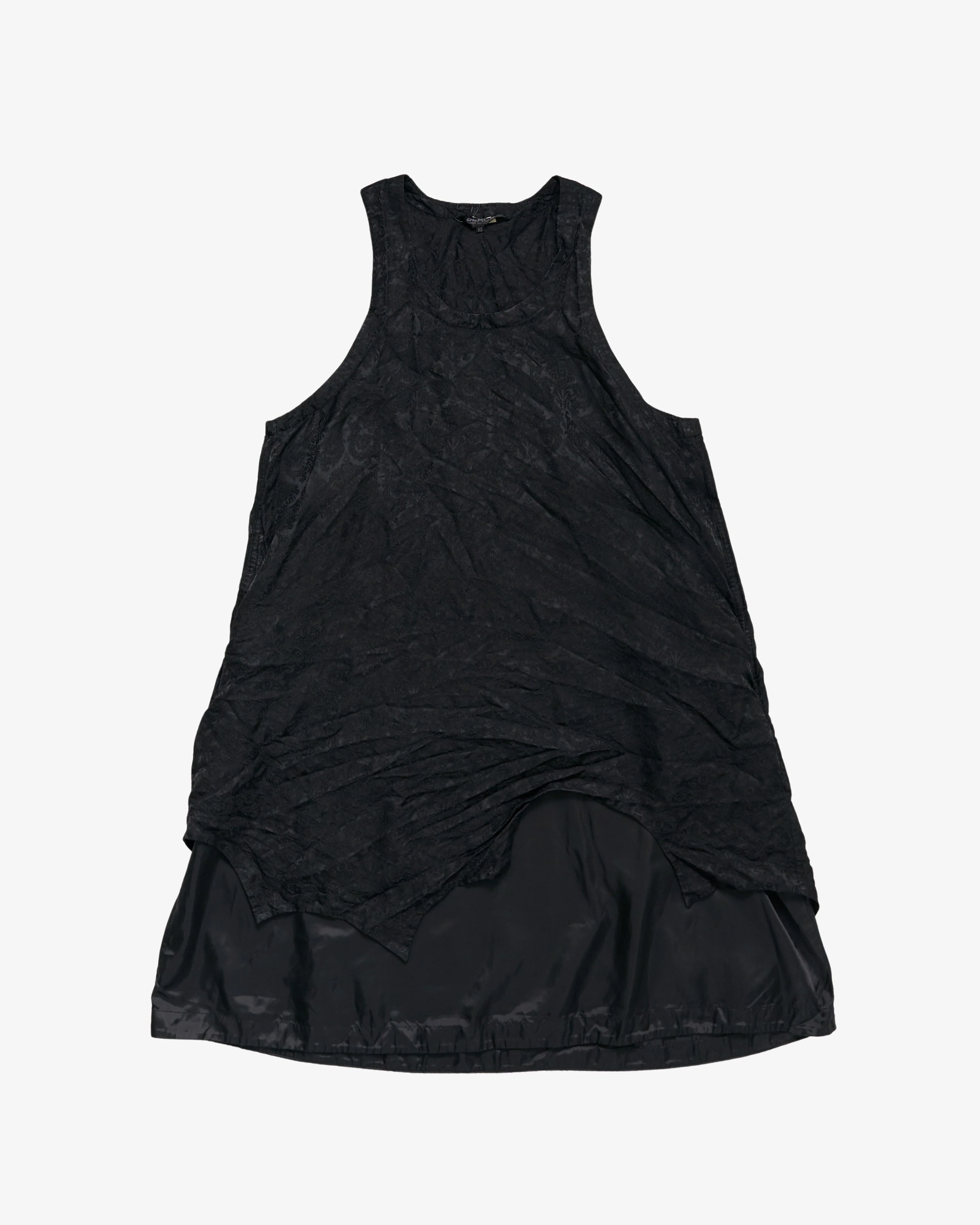 Black Comme des Garçons - Men's Asymmetrical Hem Dress - (Black)