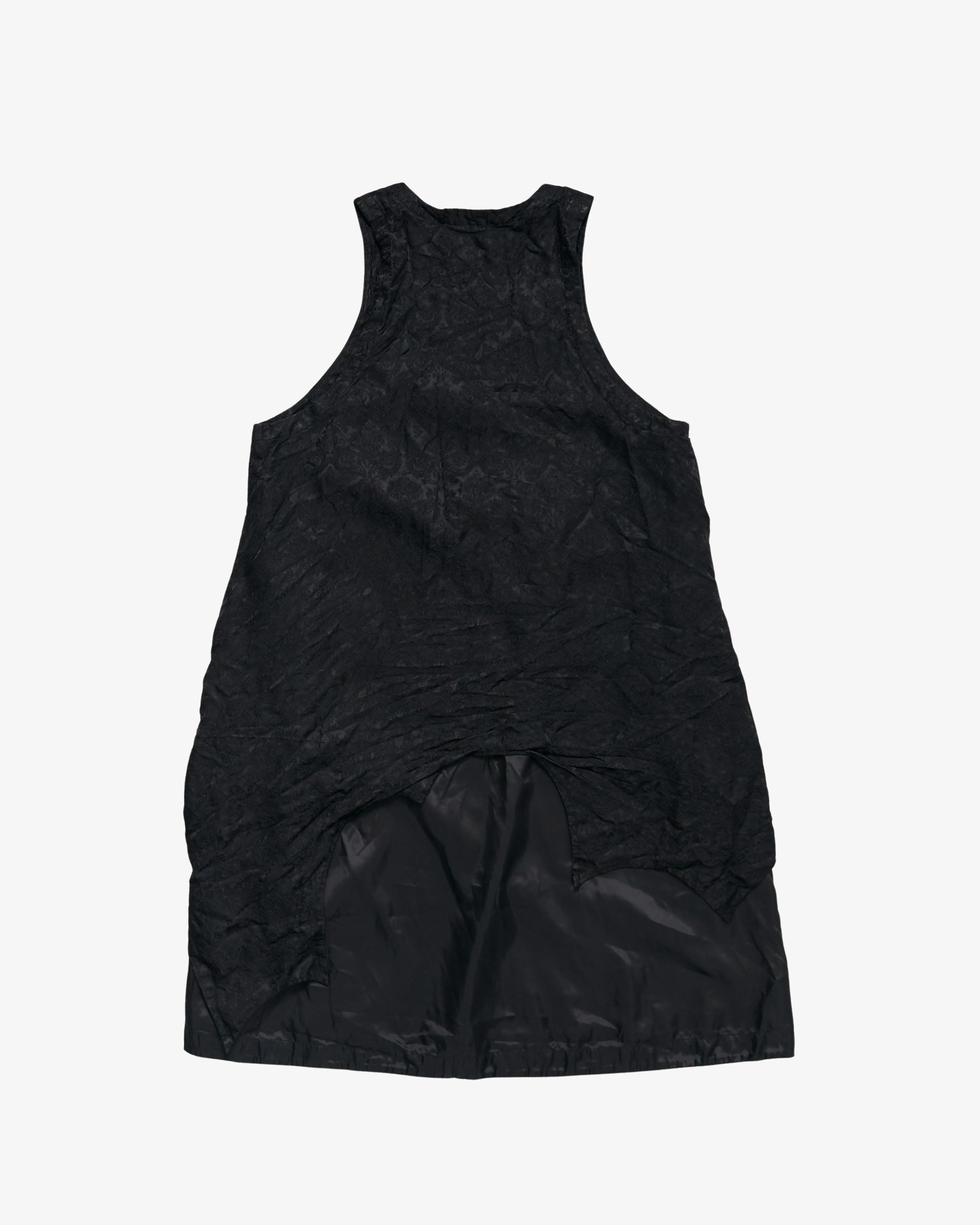 Black Comme des Garçons - Men's Asymmetrical Hem Dress - (Black) - Image 2
