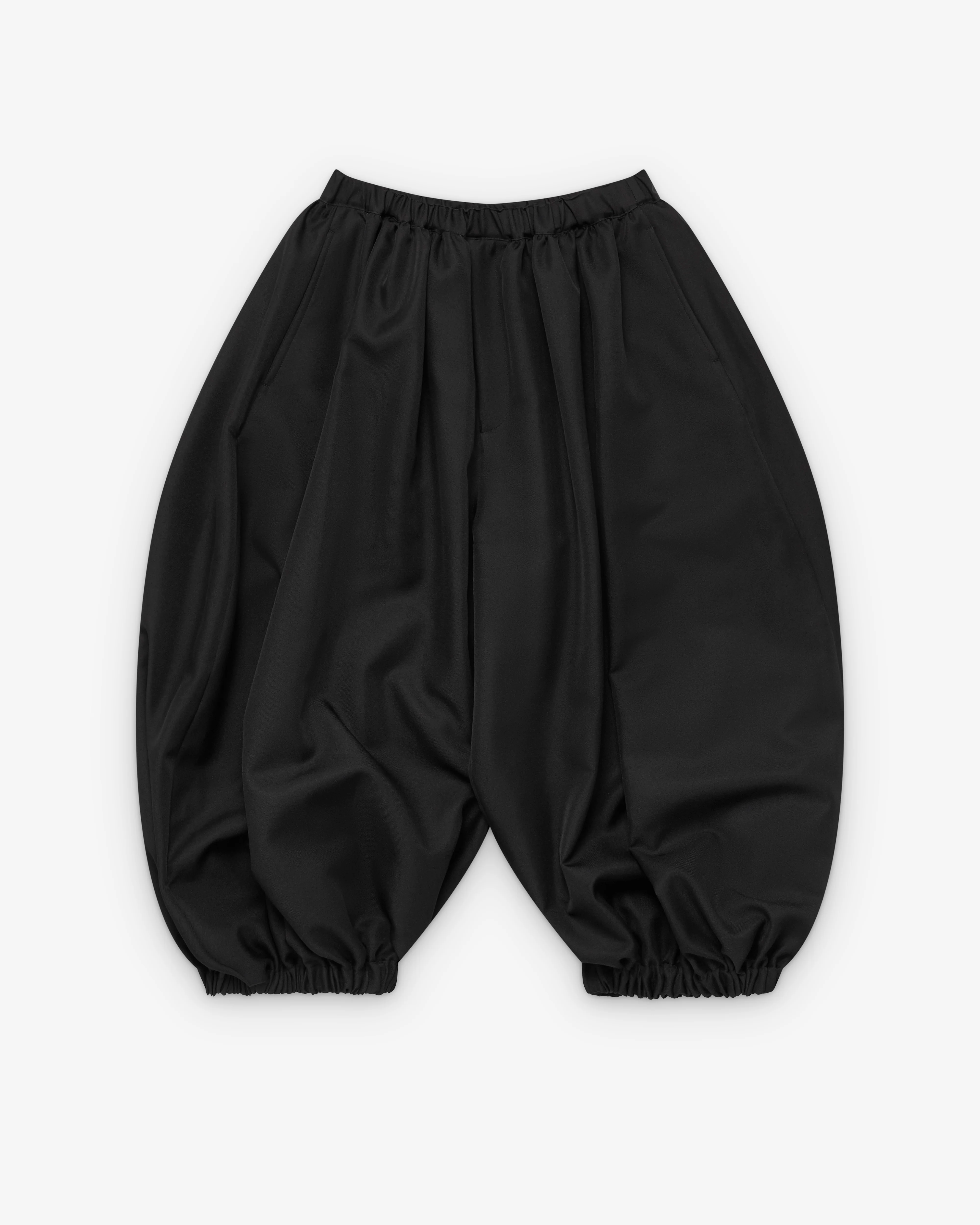 Black Comme des Garçons - Men's Balloon Ruched Pants - (Black)
