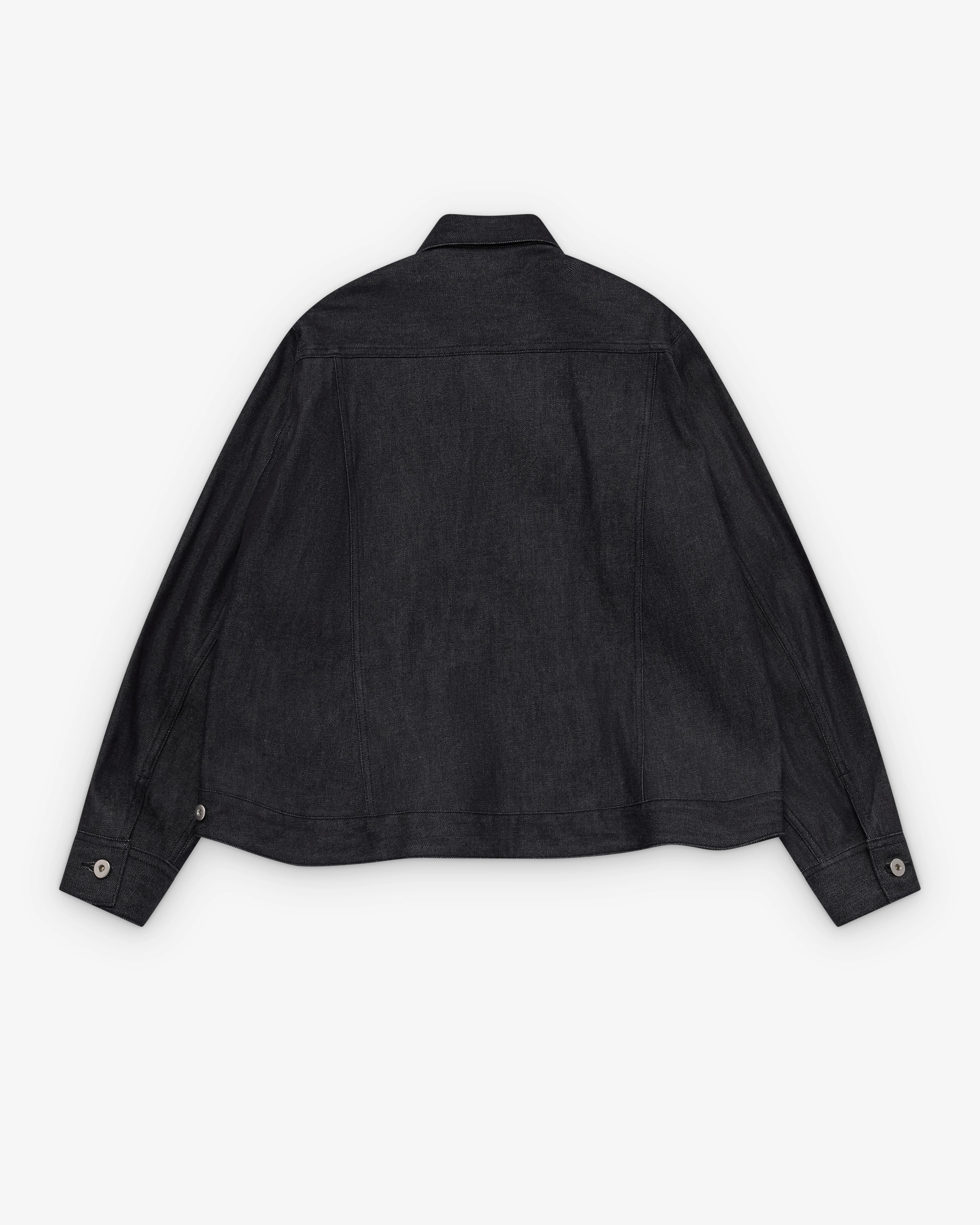 Black Comme des Garçons - Men's Button Up Jacket - (Indigo) - Image 2