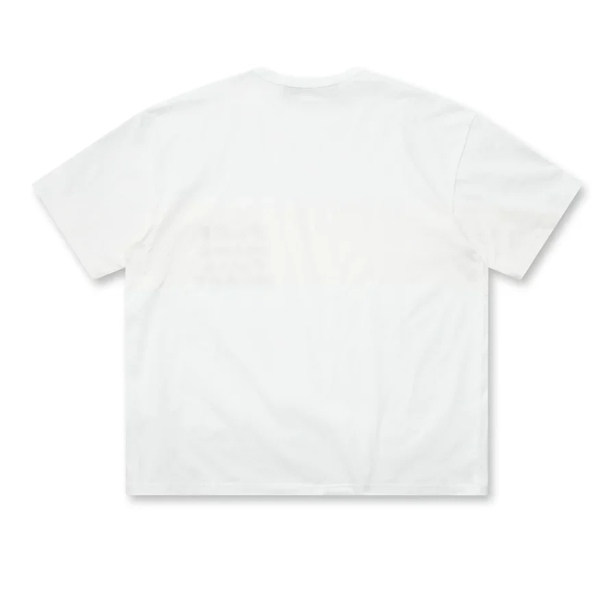 BLACK COMME DES GARÇONS - Message Print T-Shirt - (White) - Image 2