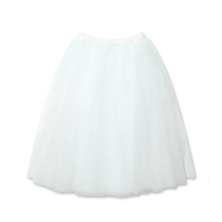 Black Comme Des Garçons - Nylon Tulle Skirt - (White) - Image 2