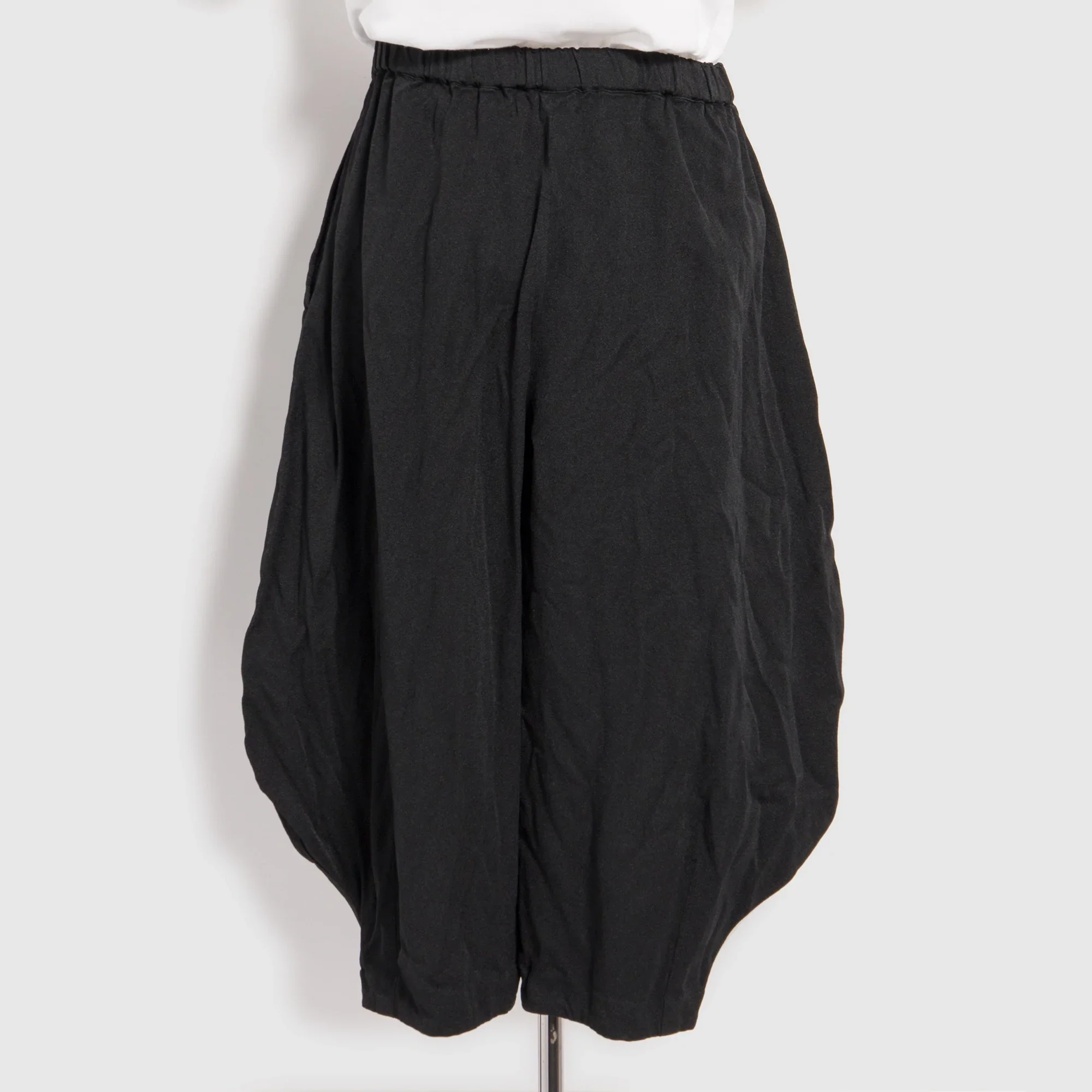 BLACK COMME DES GARÇONS - Polyester Twill Relaxed Trouser - (Black) - Image 3