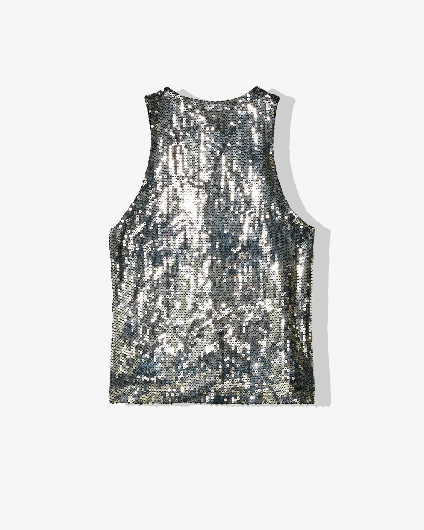 Black Comme Des Garçons - Sequin Top - (Black/Silver) - Image 2