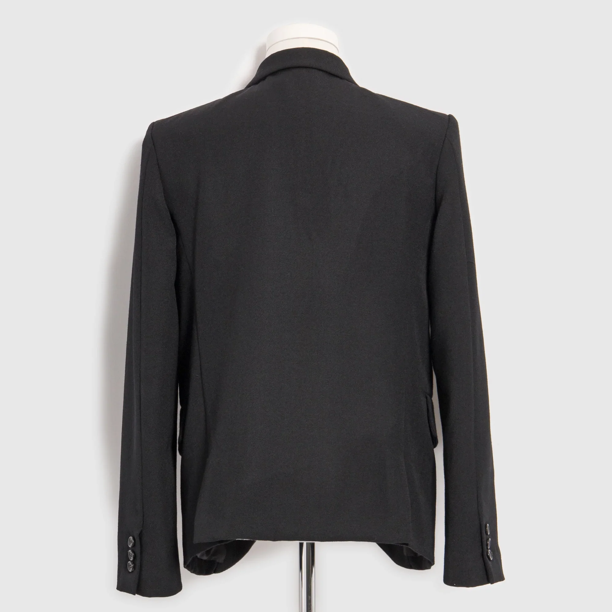 Black Comme Des Garçons - Studded Wool Jacket - (Black) - Image 3