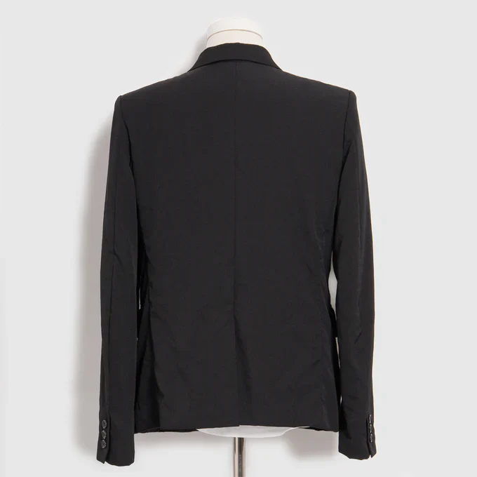 Black Comme Des Garçons - Tailored Patchwork Jacket - (Black) - Image 3