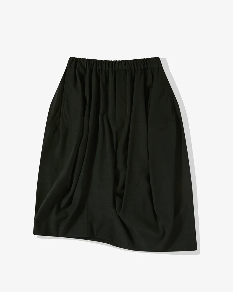 Black Comme Des Garçons - Wool Gabardine Skirt - (Black)