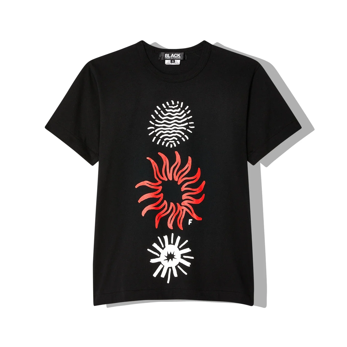 Black Comme Des Garçons - Vertical Graphic T-Shirt - (1 Black)