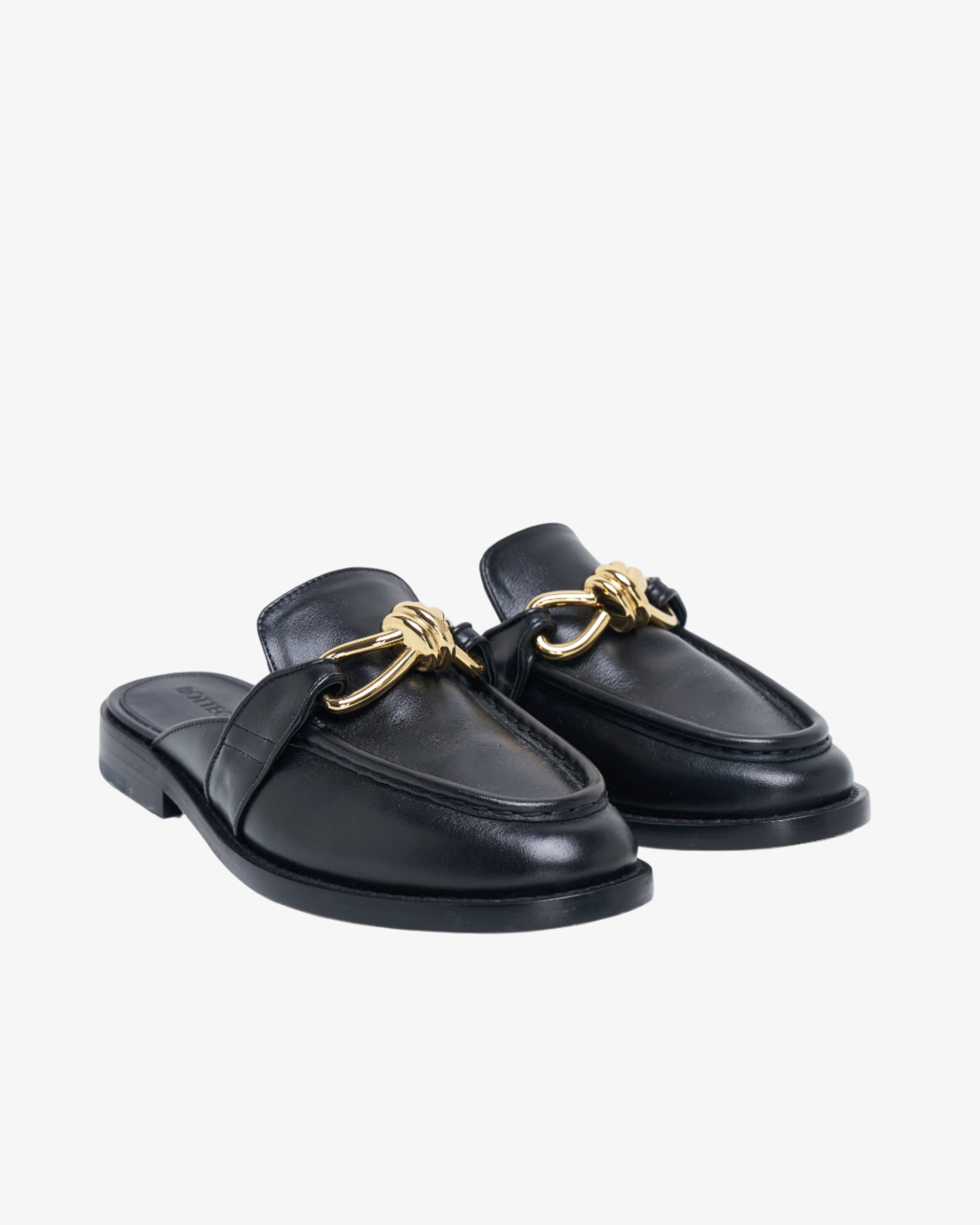 BOTTEGA VENETA - Women's Flat Open Back Loafer - (Black1000) - Image 2