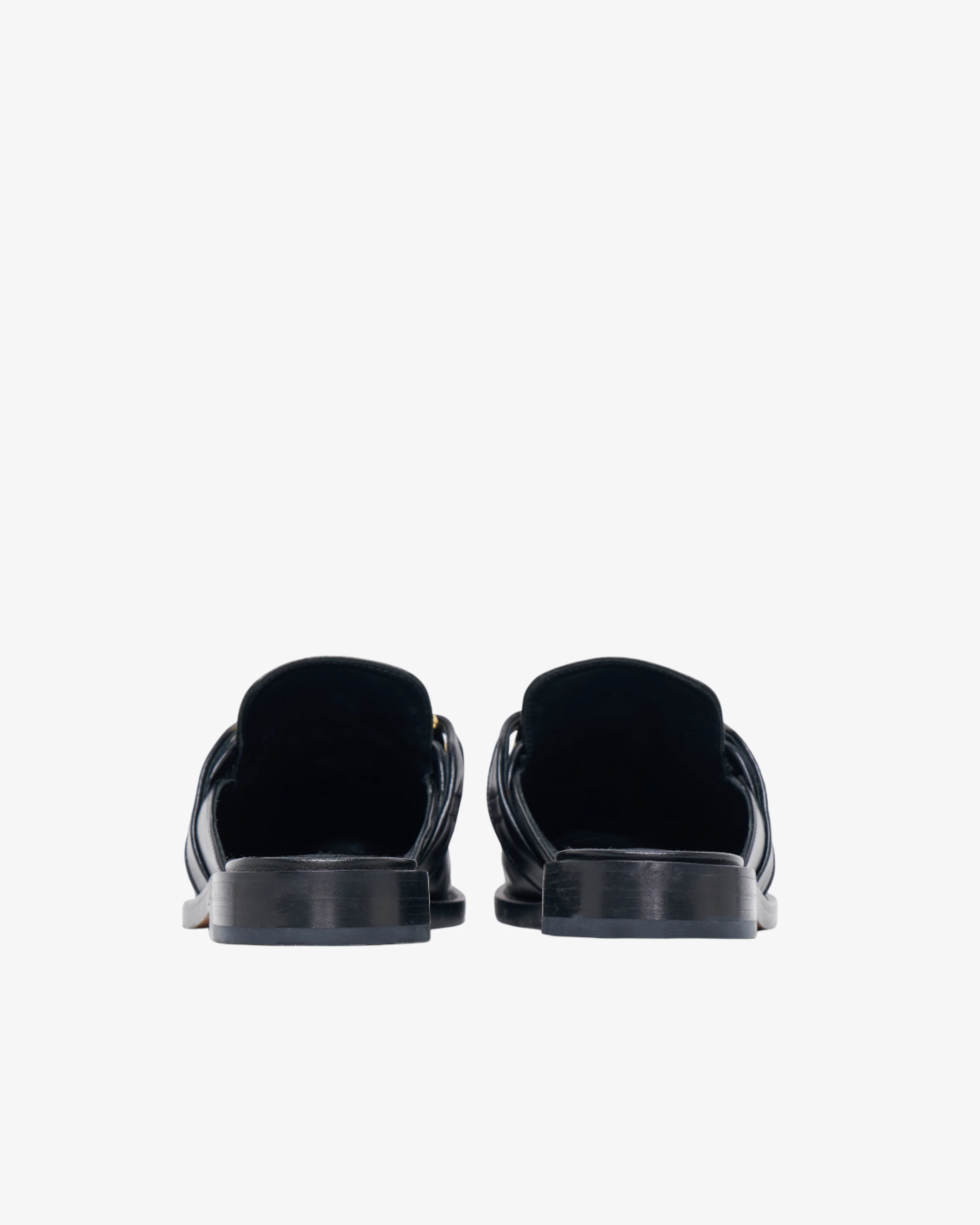 BOTTEGA VENETA - Women's Flat Open Back Loafer - (Black1000) - Image 3