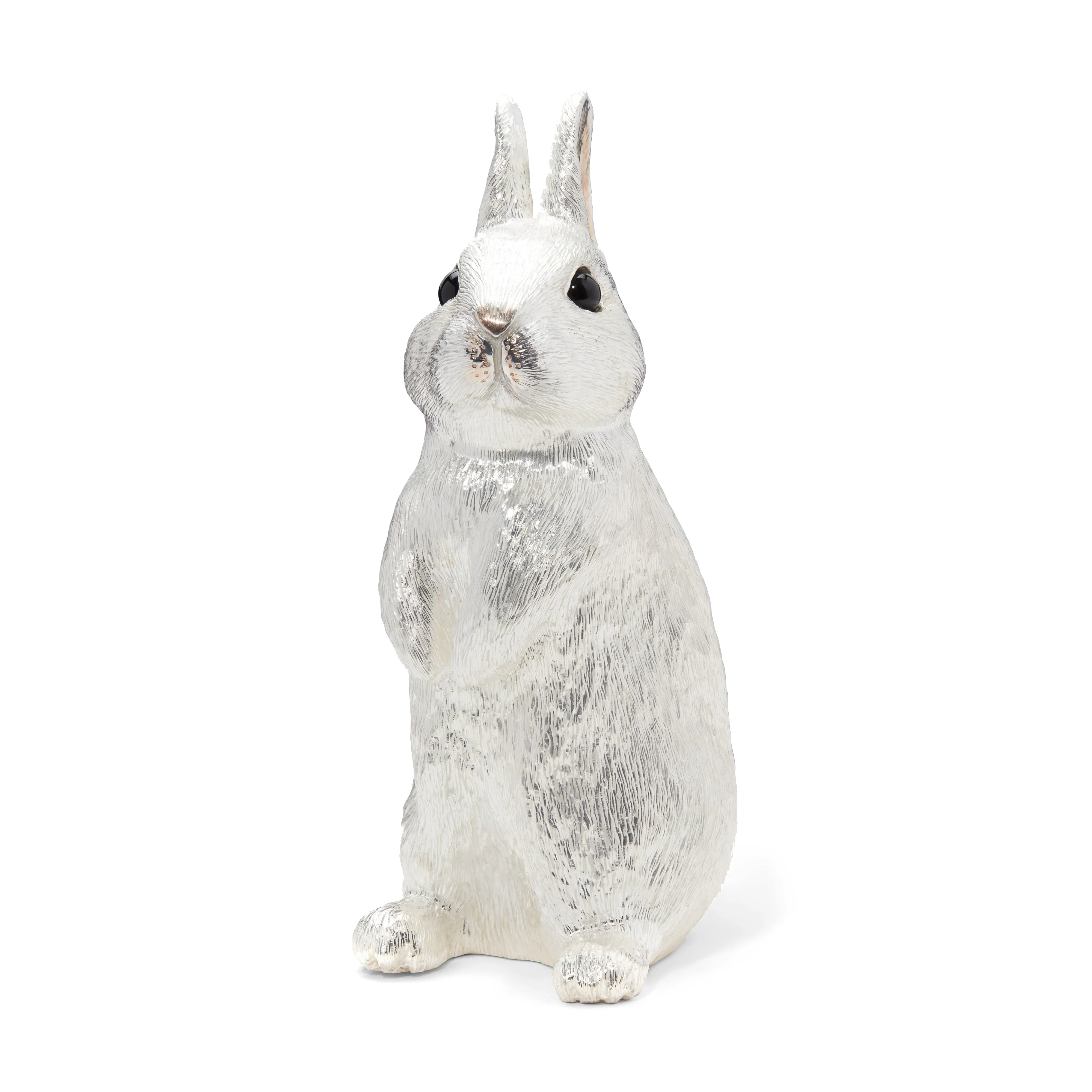 BUNNEY - DSM Exclusive Standing Rabbit Coin Bank - (Silver)