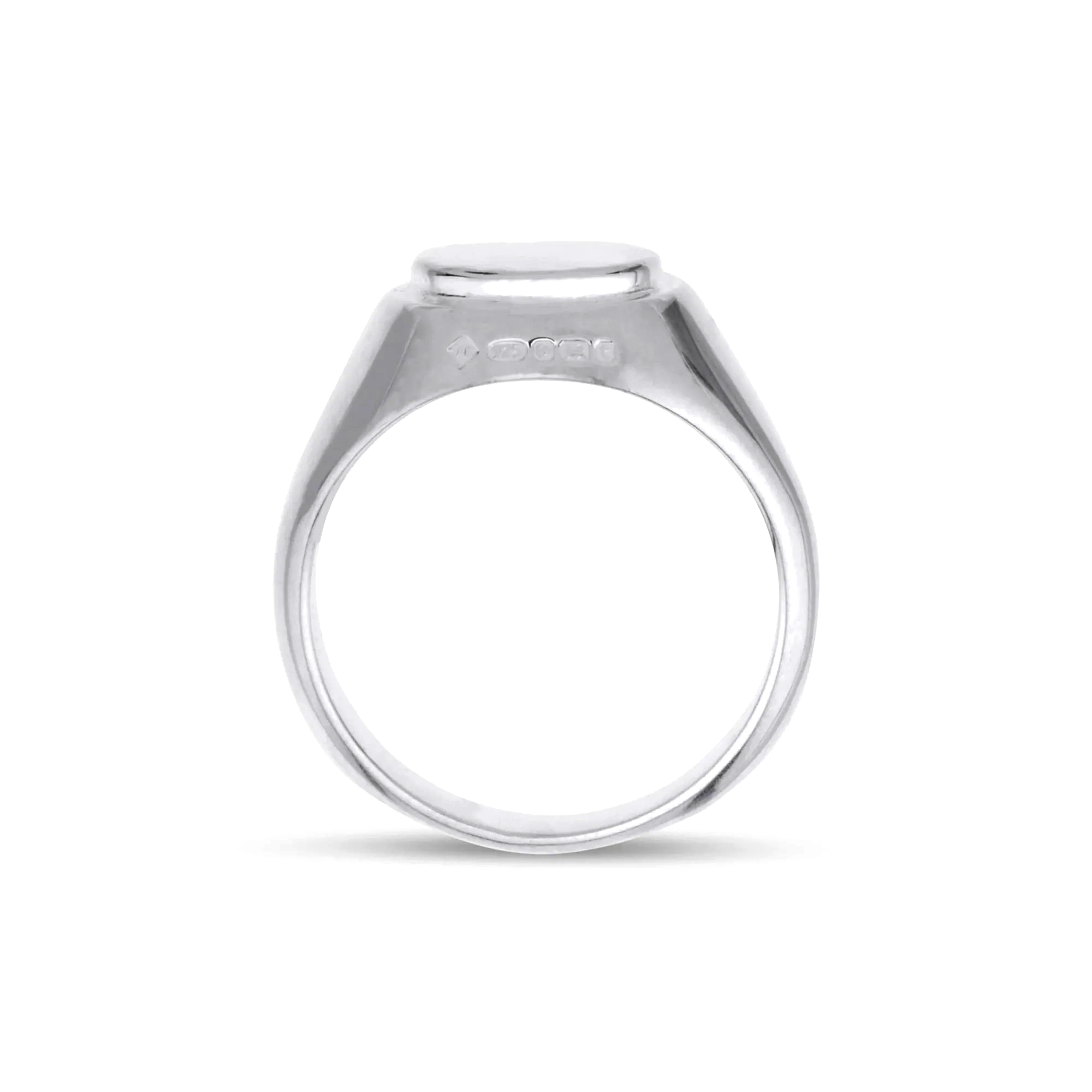 BUNNEY - Oval Hammered Signet Ring - Image 3