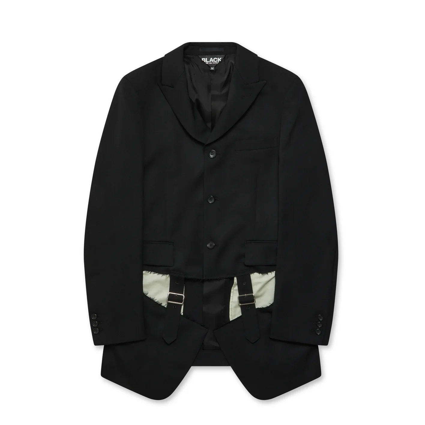 Black Comme Des Garçons - Buckle Detail Jacket - (Black)