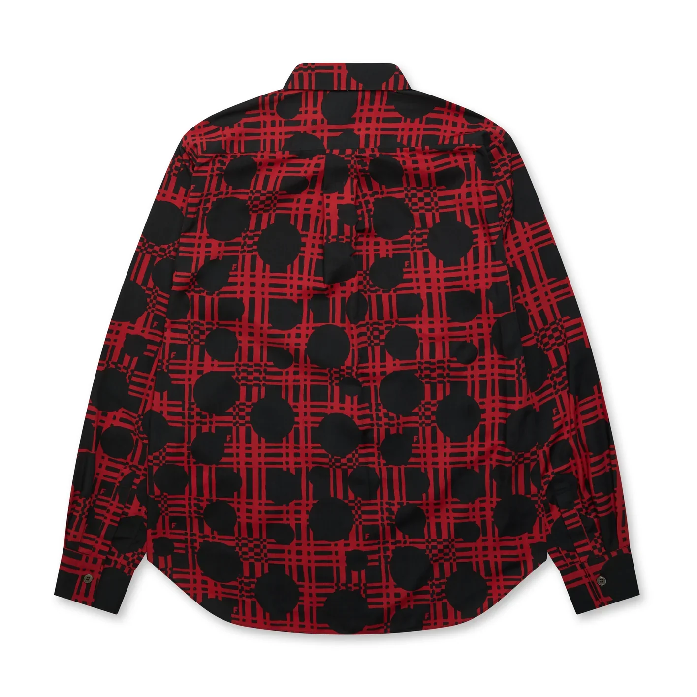 BLACK Comme des Garçons - Reverse Body Patterned Shirt - (Red/Black) - Image 2