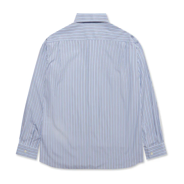 CDG SHIRT FOREVER - Classic Fit Square Patchwork Stripe Shirt - Image 2
