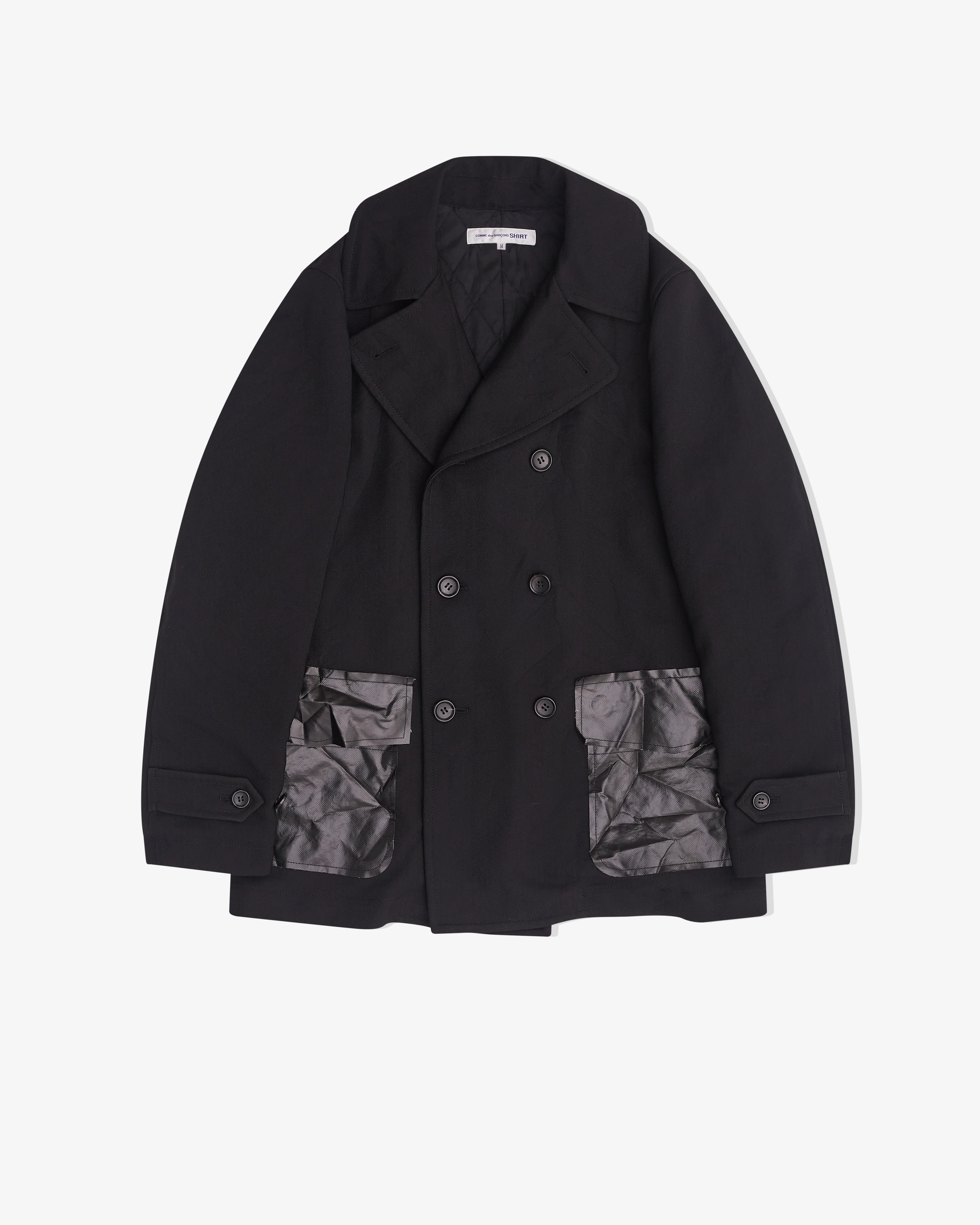 CDG Shirt - Men's Double Breasted Coat - (Black)
