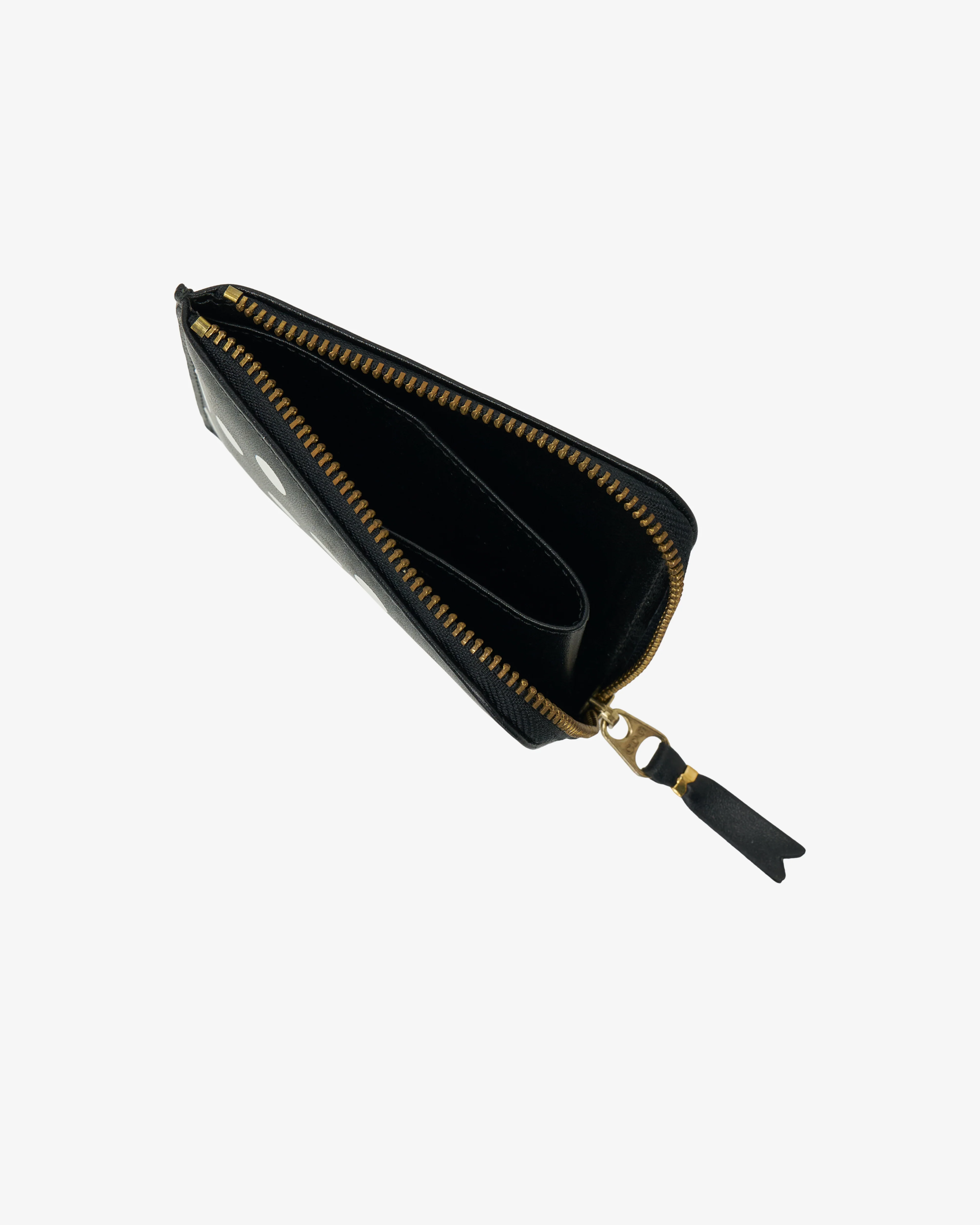 CDG Wallet - Dots Printed L-Shape Zip - (Black) - Image 3