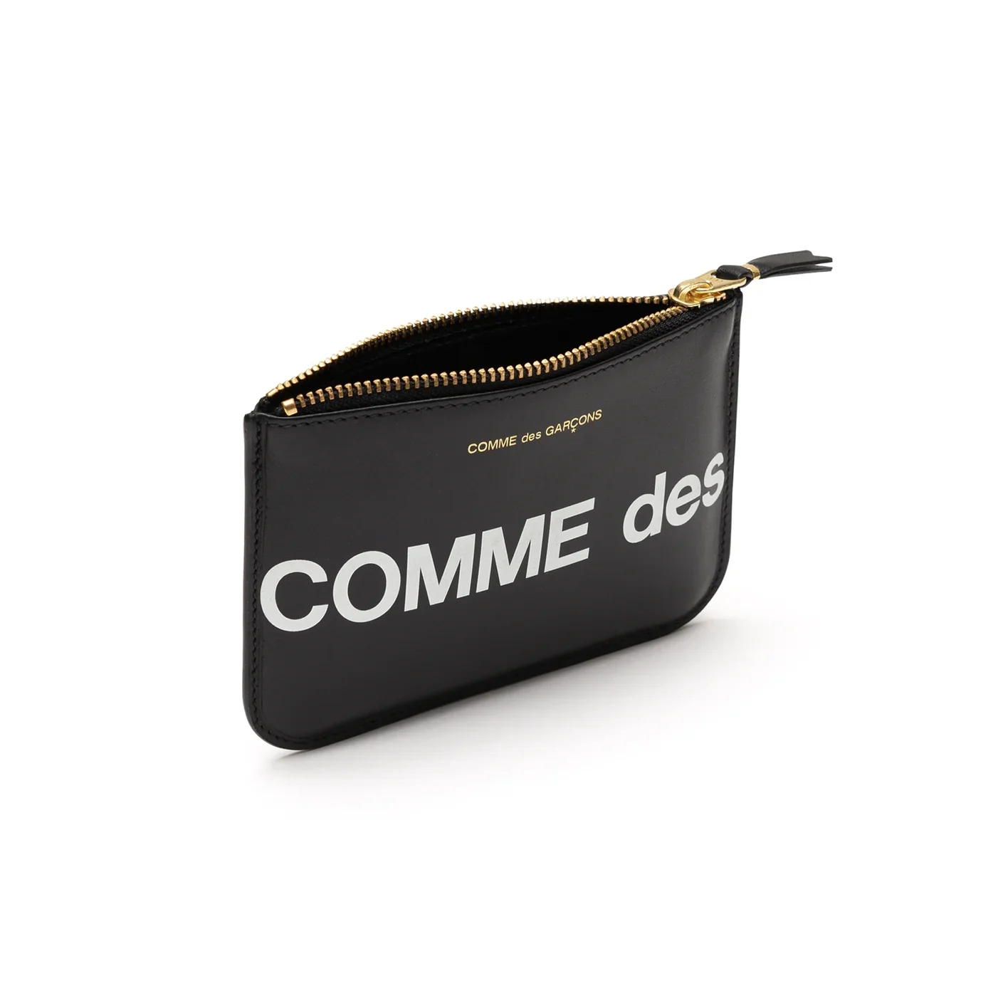CDG WALLET - Huge Logo Wallet Zip Pouch - (Black SA8100HL) - Image 3