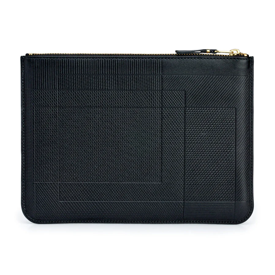 Cdg Wallet - Intersection Big Zip Pouch - (Black SA5100LS) - Image 3