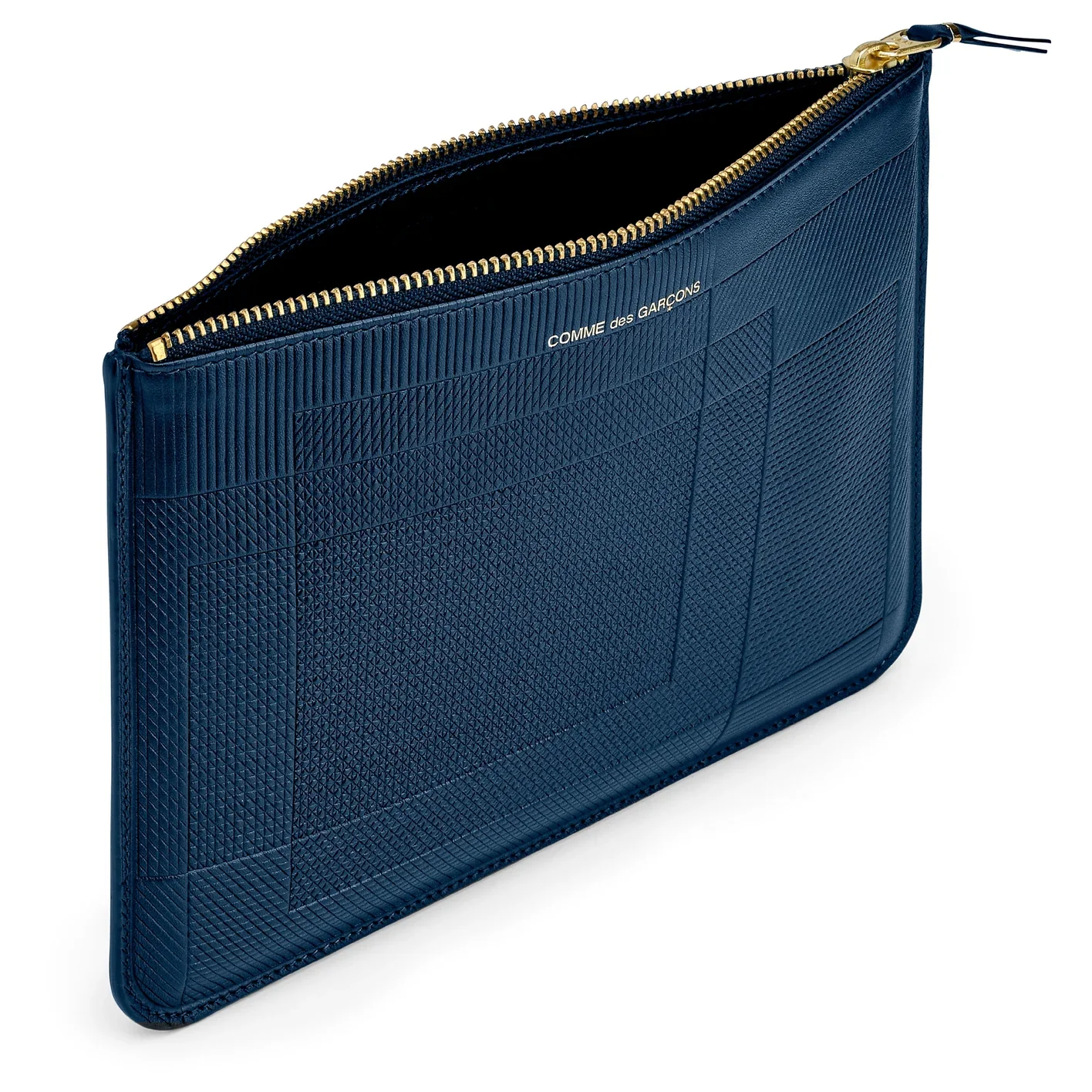 CDG WALLET - Intersection Big Zip Pouch - (Navy SA5100LS) - Image 3