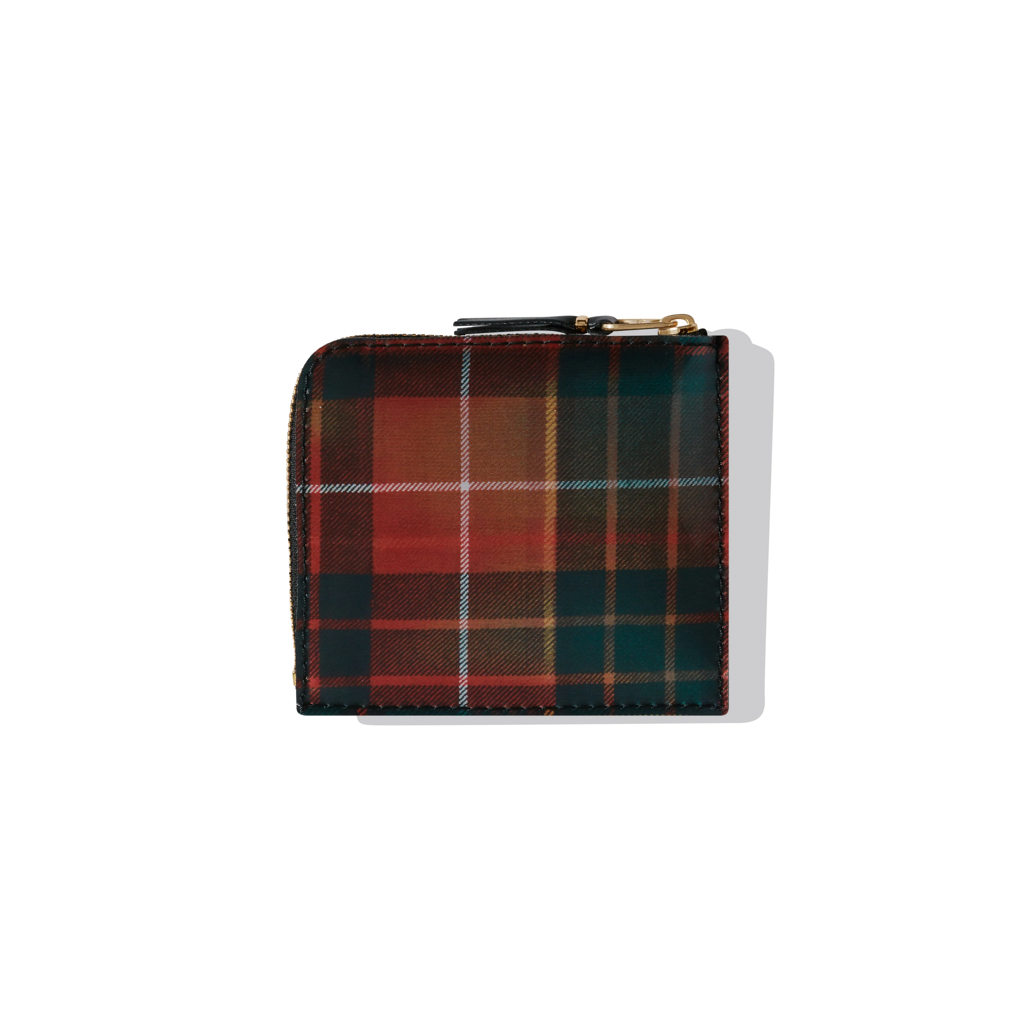 CDG Wallet - Lenticular Tartan Zip Around Wallet - (Red/Green) - Image 2