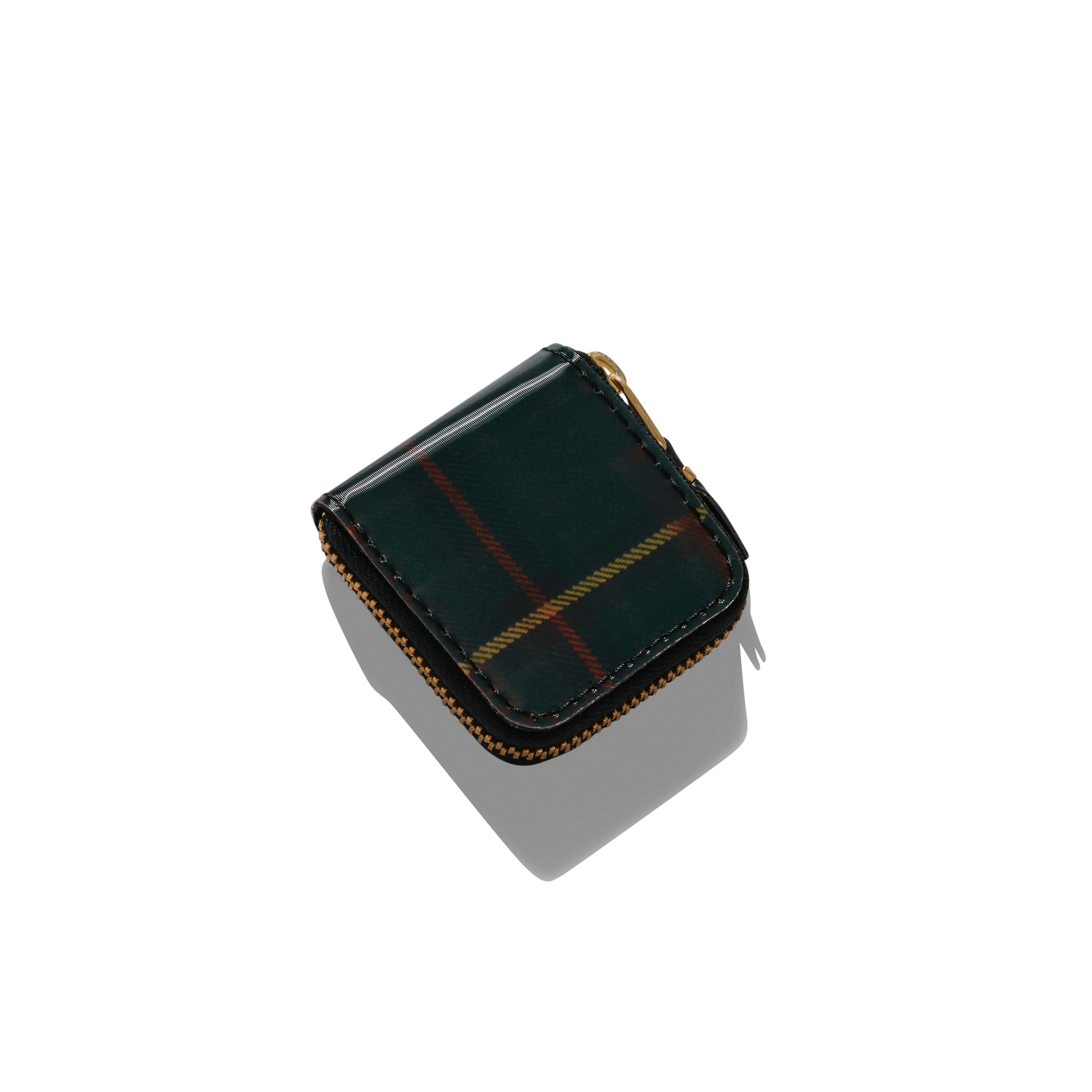 Cdg Wallet - Lenticular Tartan Micro Wallet - (Red/Green) - Image 3