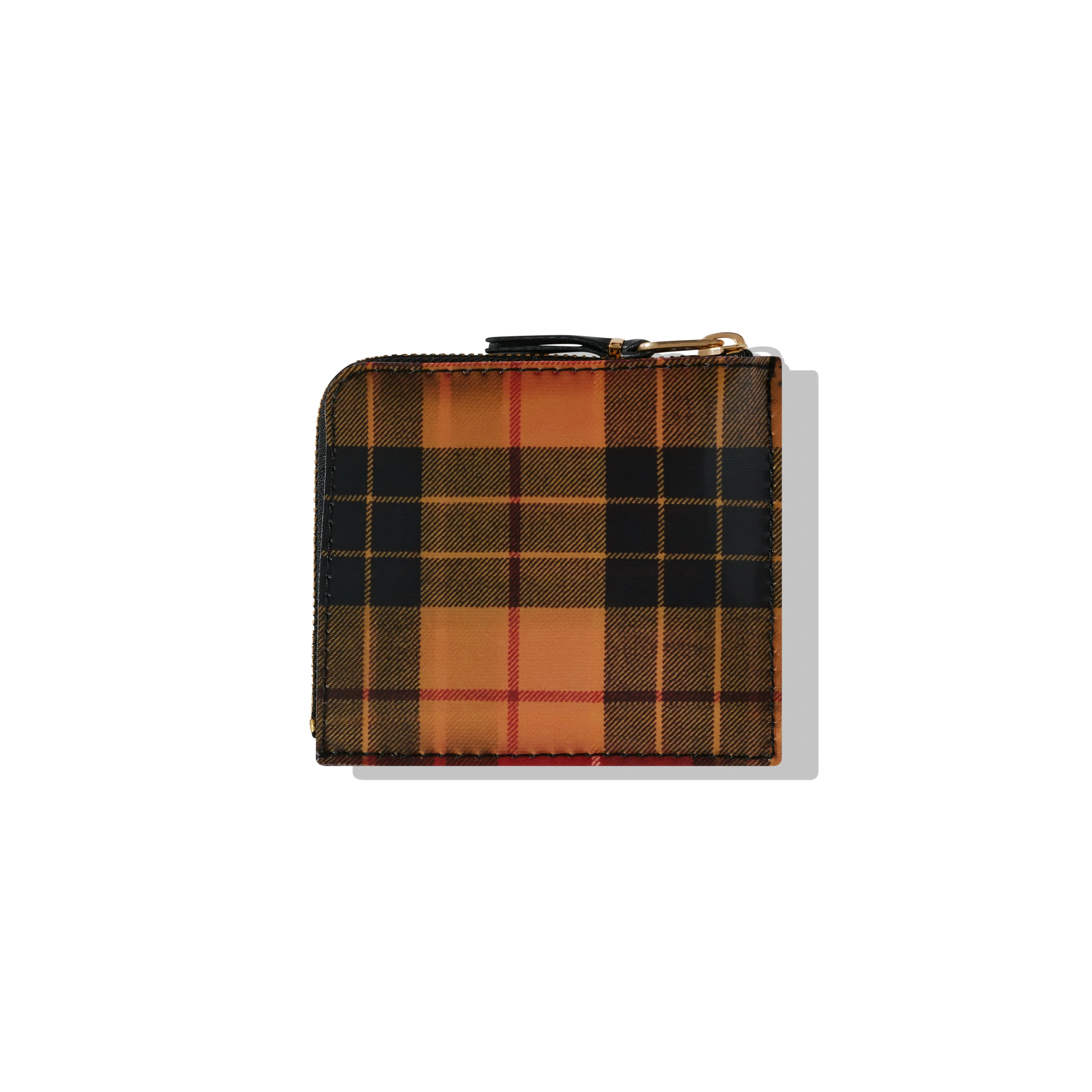 CDG Wallet - Lenticular Tartan Zip Around Wallet - (Red/Yellow) - Image 2