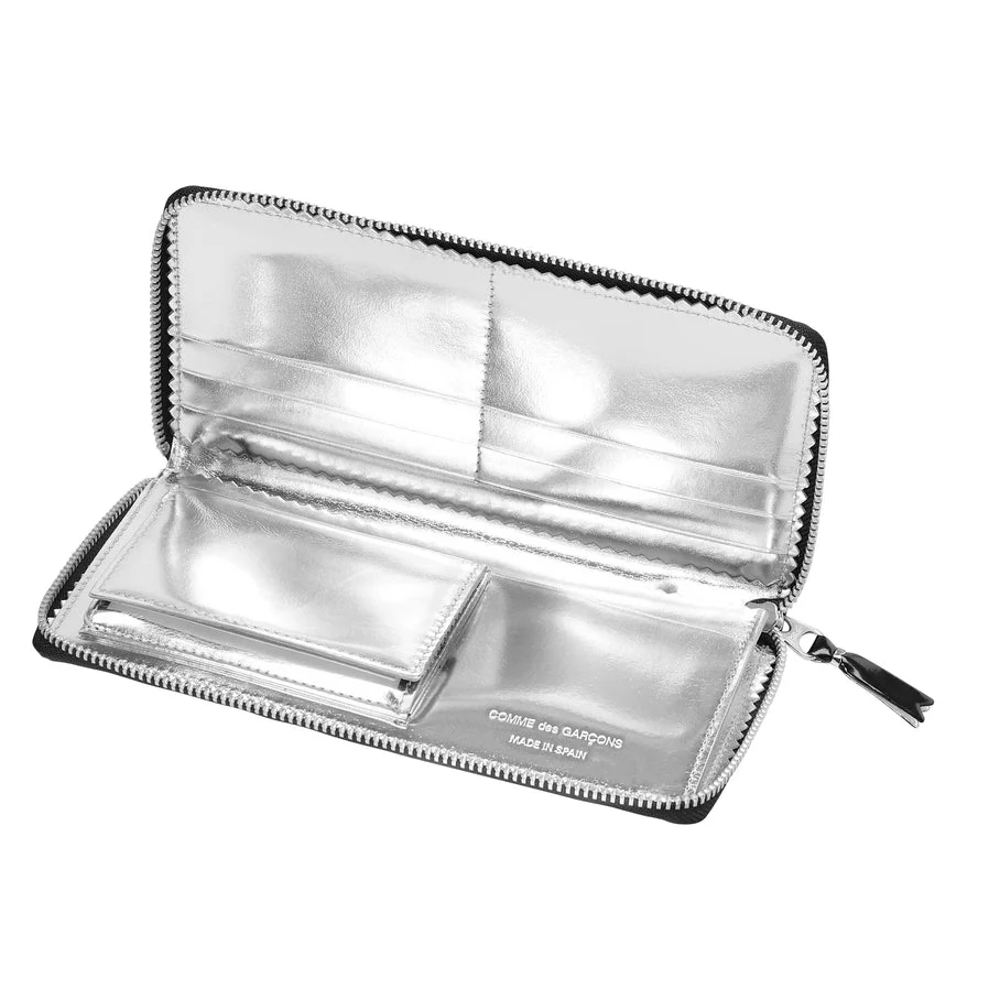 Cdg Wallet - Mirror Inside Long Wallet - (Silver SA0110MI) - Image 2