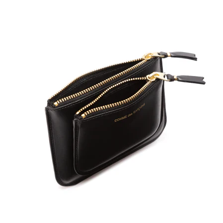CDG WALLET - Outside Pocket Zip Pouch - (Black SA8100) - Image 3