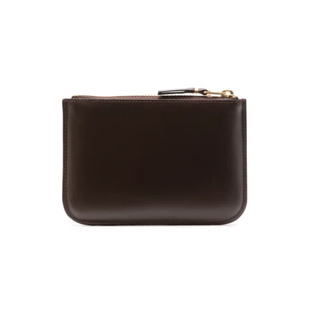 CDG WALLET - Outside Pocket Zip Pouch - (Brown SA8100) - Image 4