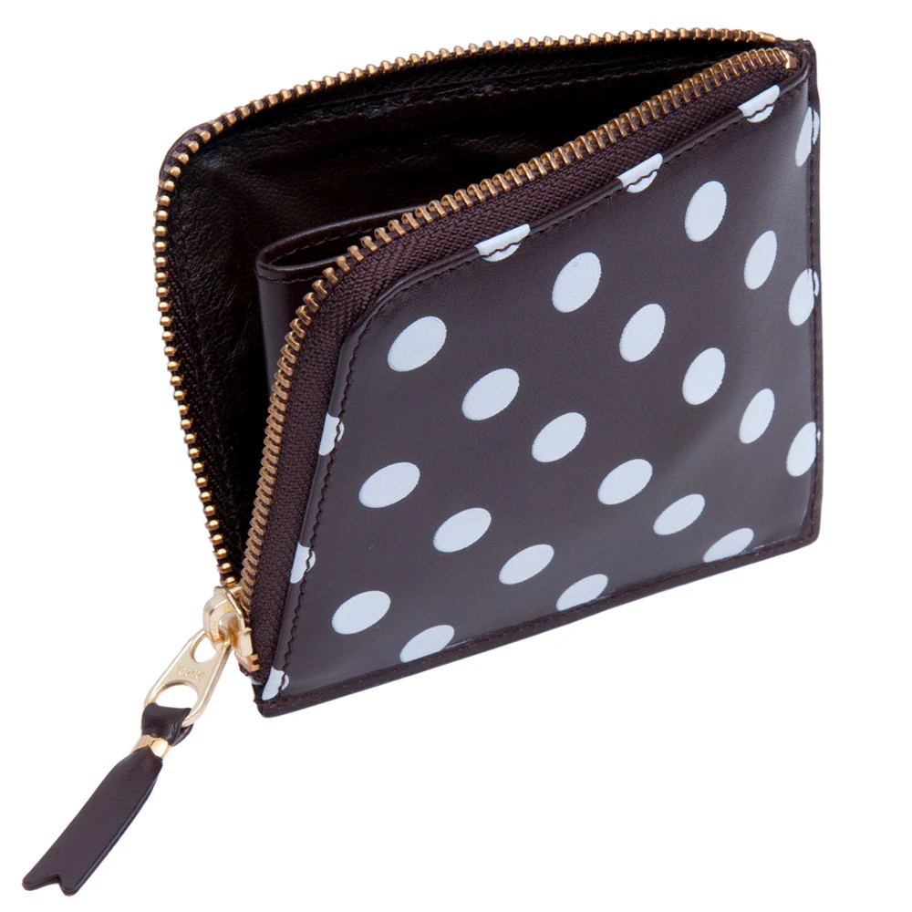 CDG Wallet Polka Dots Printed (Brown SA3100PD) - Image 3