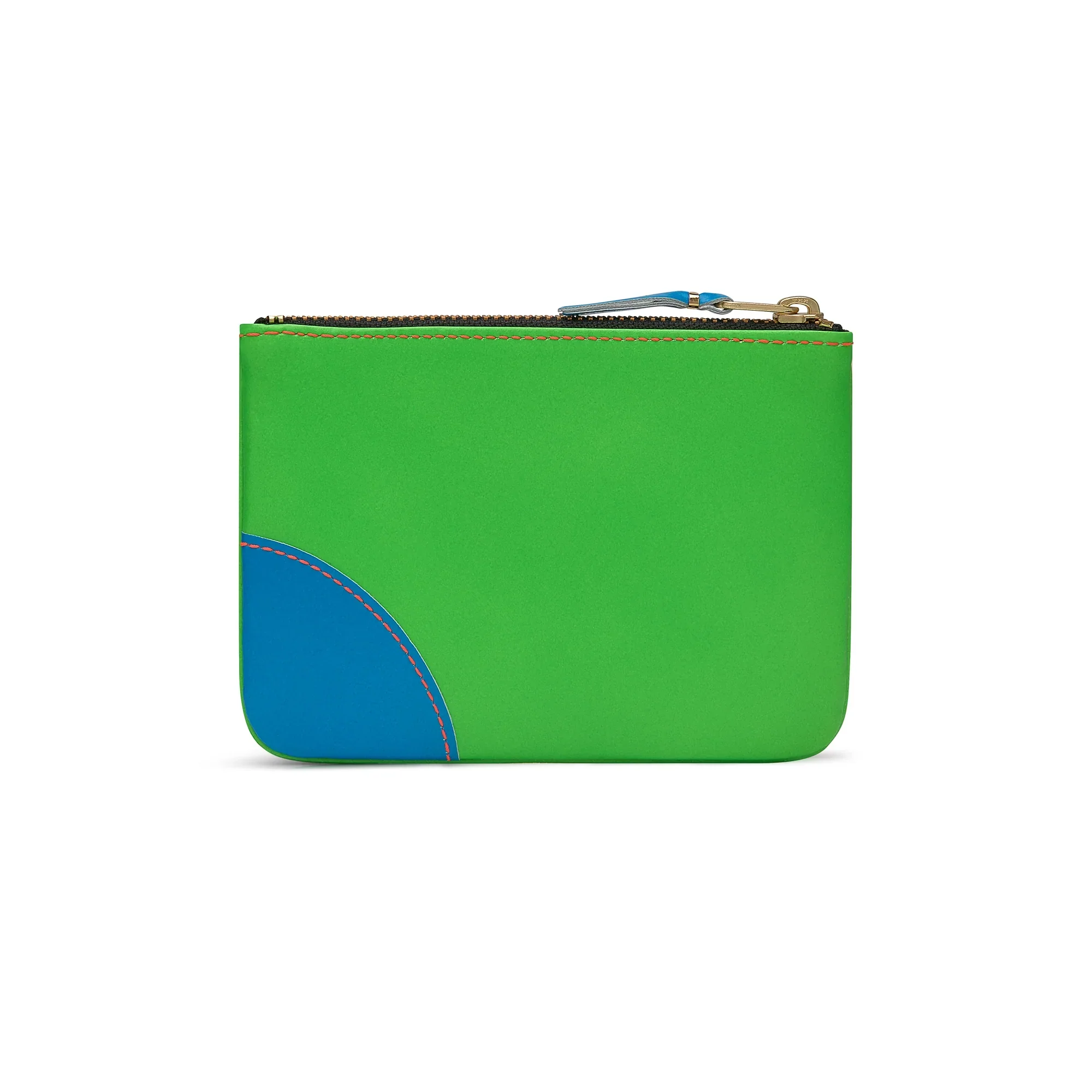 Cdg Wallet - Super Fluo Top Zip - (Green/Orange SA8100SF) - Image 2