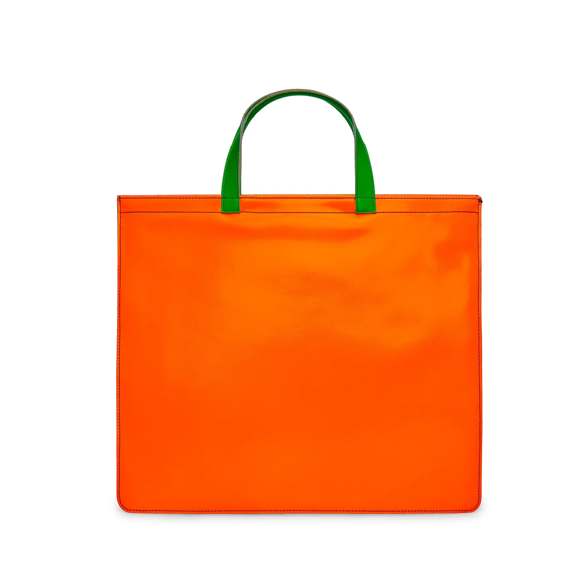 Cdg Wallet - Super Fluo Tote Bag - (Blue/Orange SA9000SF) - Image 2