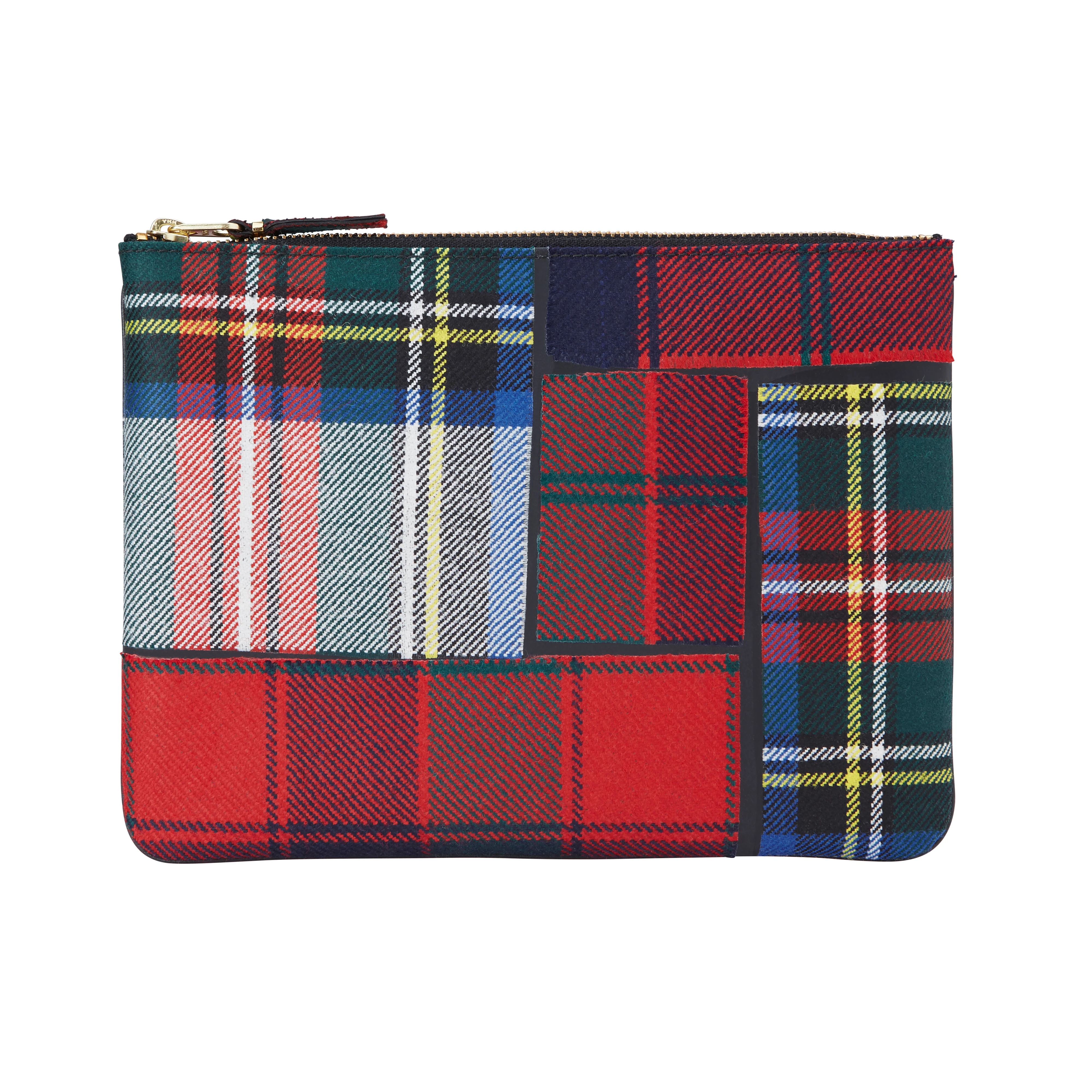 Cdg Wallet - Tartan Patchwork - (Red SA5100TP)