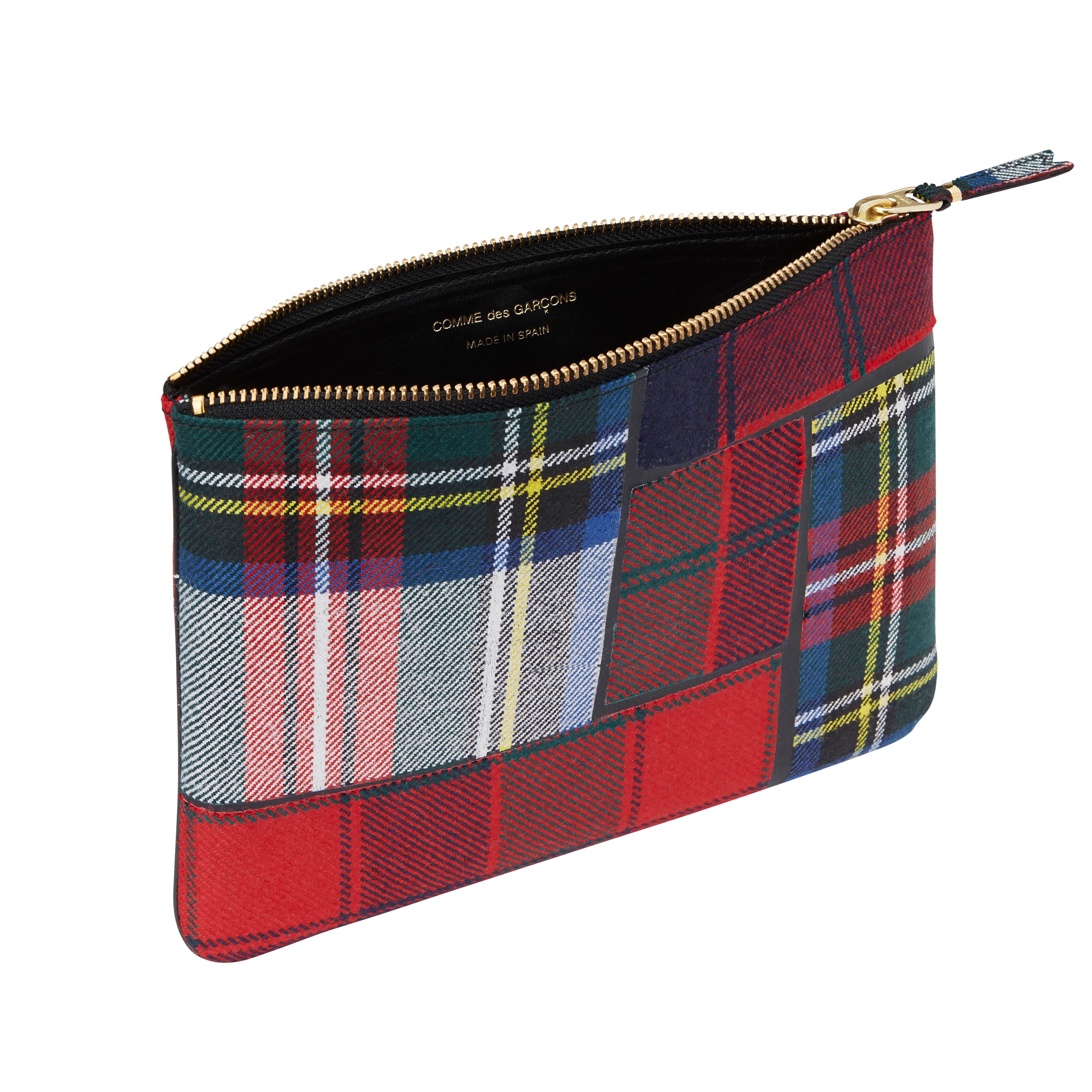 Cdg Wallet - Tartan Patchwork - (Red SA5100TP) - Image 2