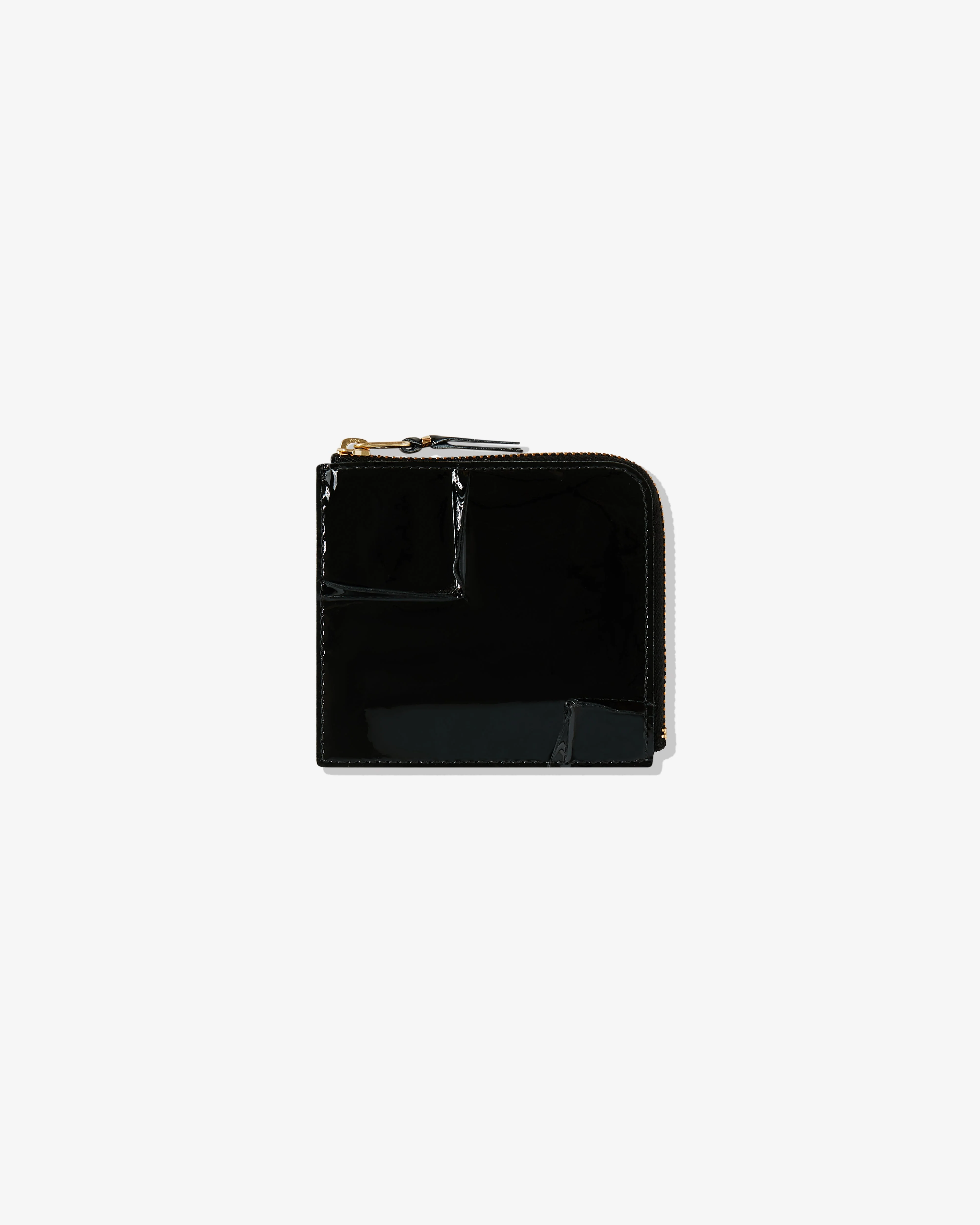 Cdg Wallet - Reversed Hem Zip Around Wallet - (Black) SA3100RH