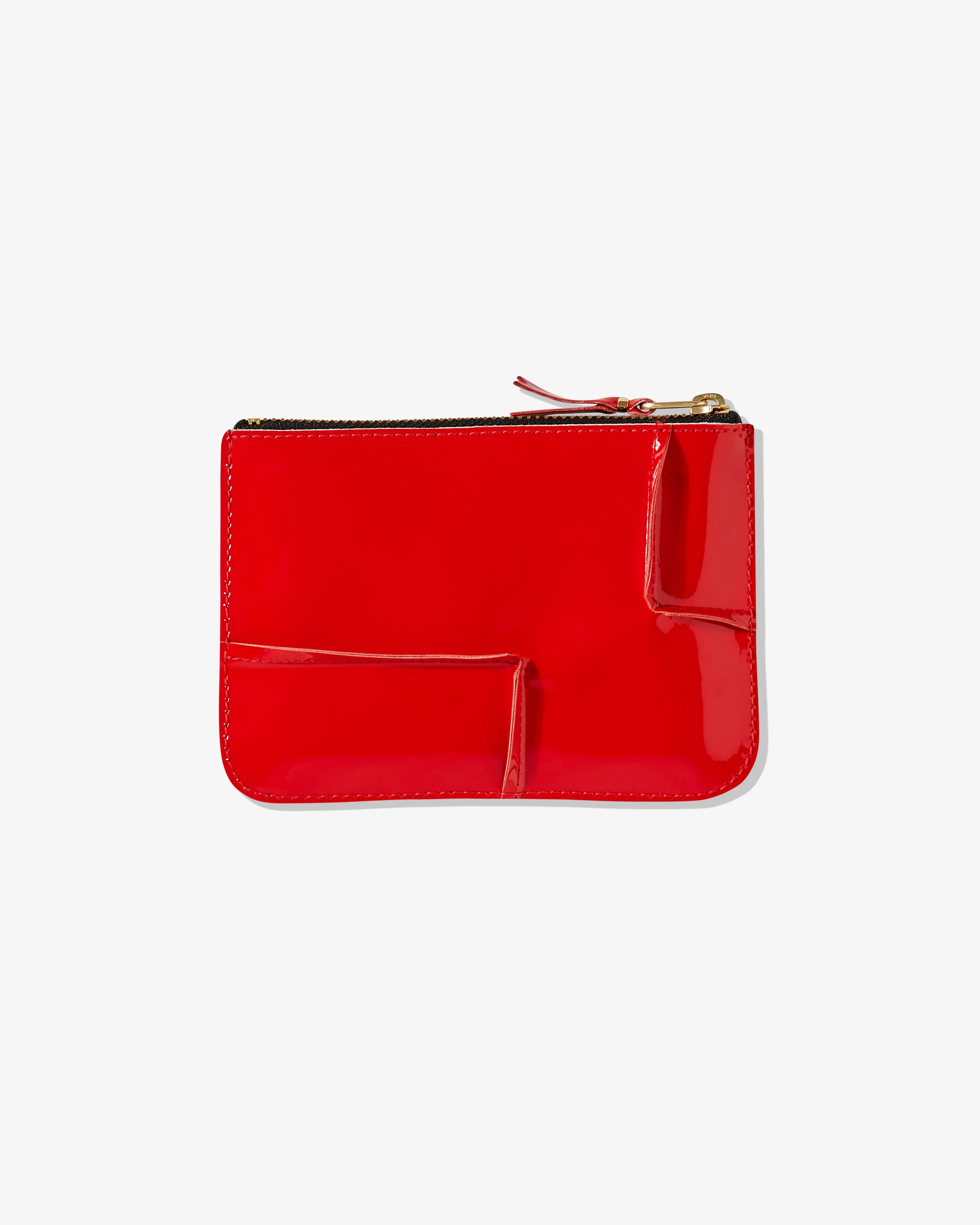 Cdg Wallet - Reversed Hem Zip Pouch - (Red) SA8100RH - Image 2