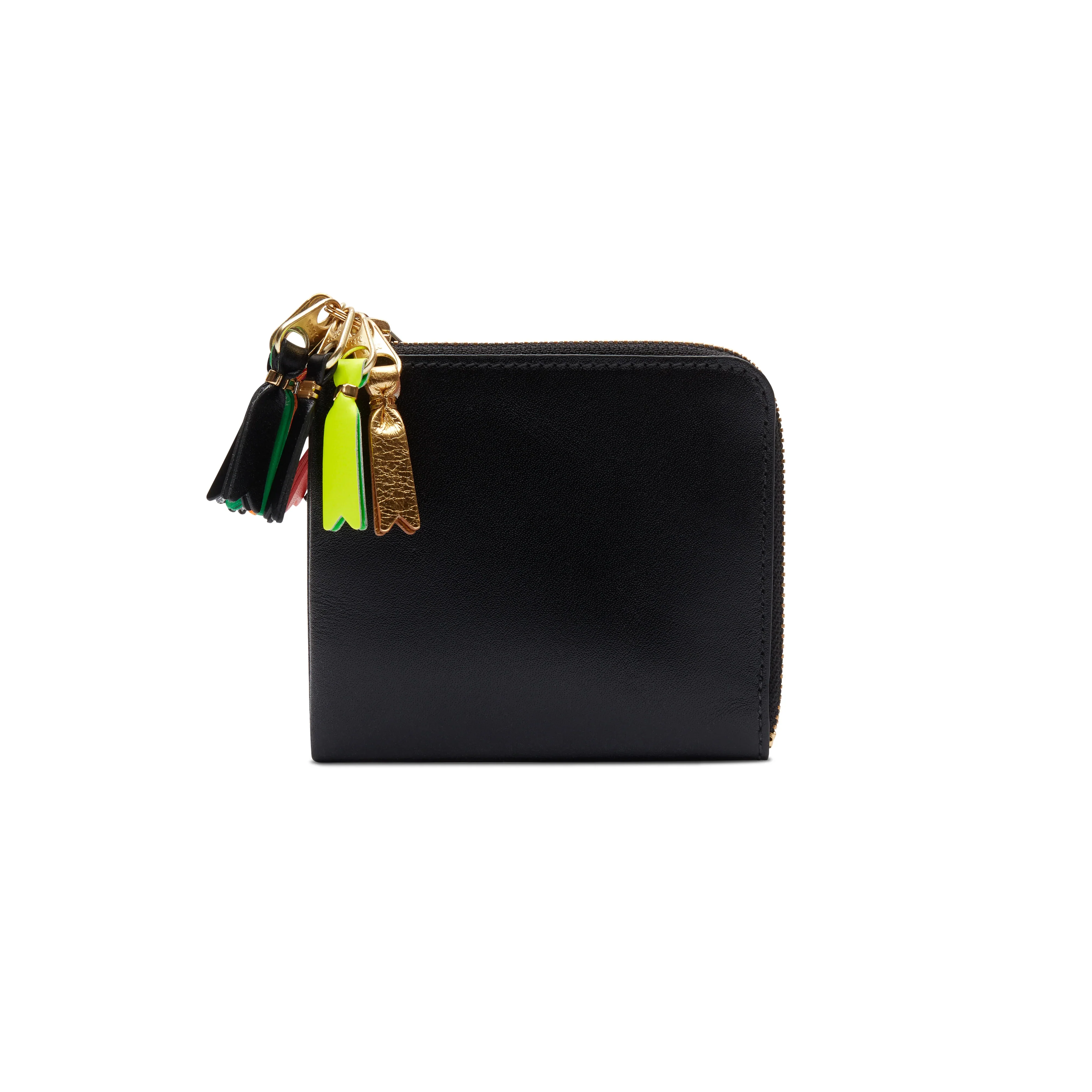 CDG WALLET -  Zipper Pull Zip Around Wallet - (Black SA3100)