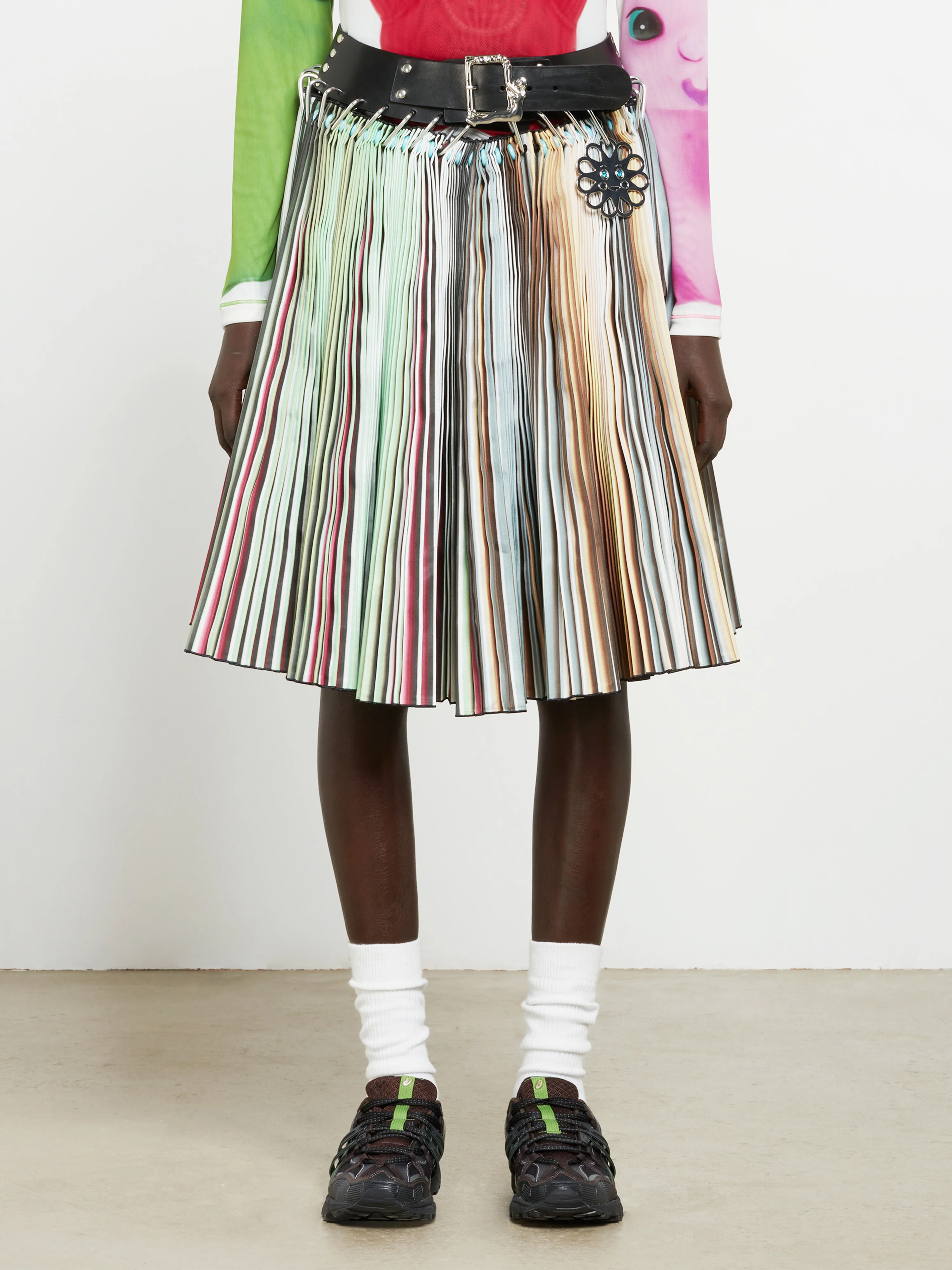 CHOPOVA LOWENA - Women's Hellebore Skirt - (Stripe) - Image 2