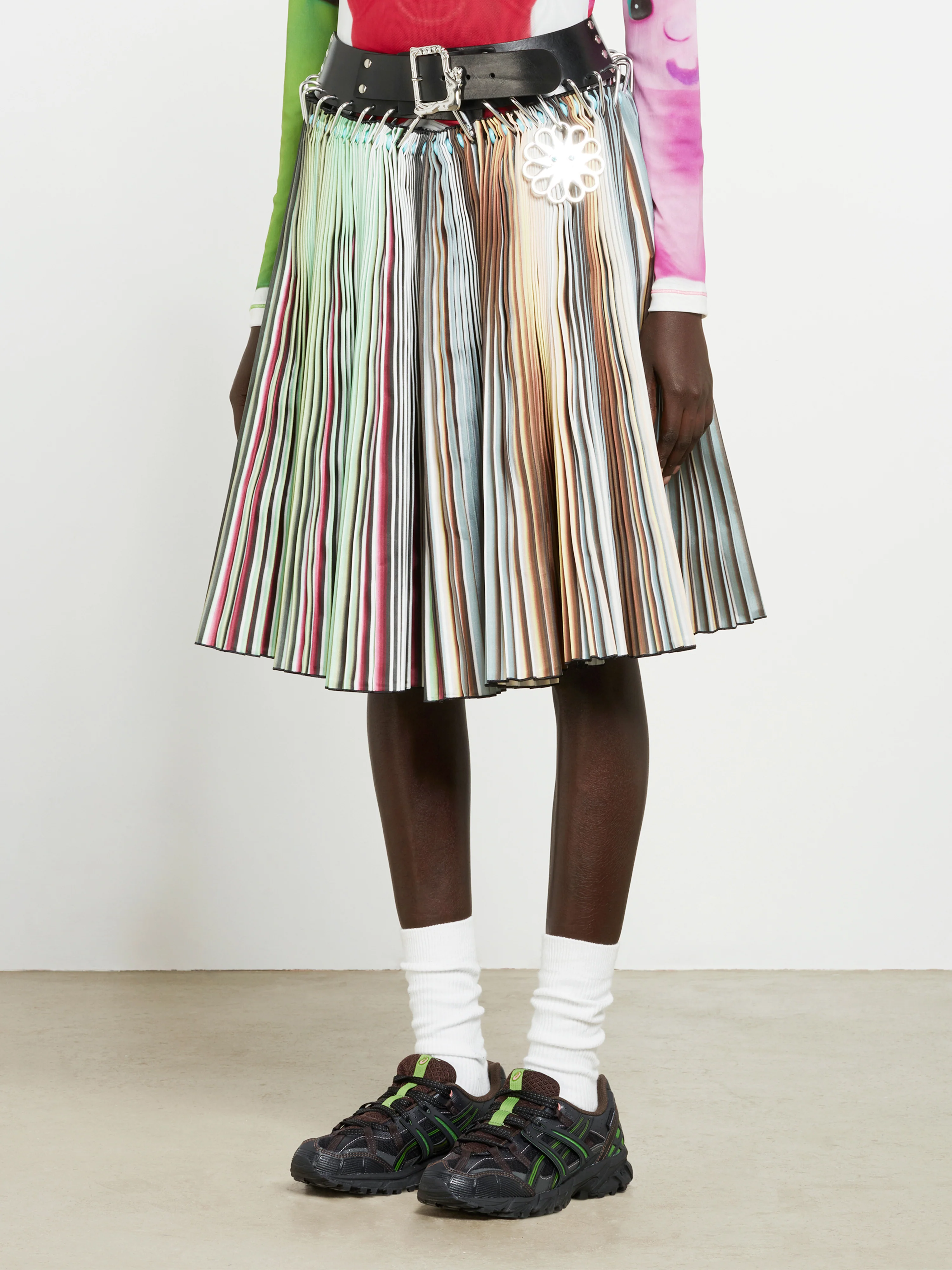 CHOPOVA LOWENA - Women's Hellebore Skirt - (Stripe) - Image 3