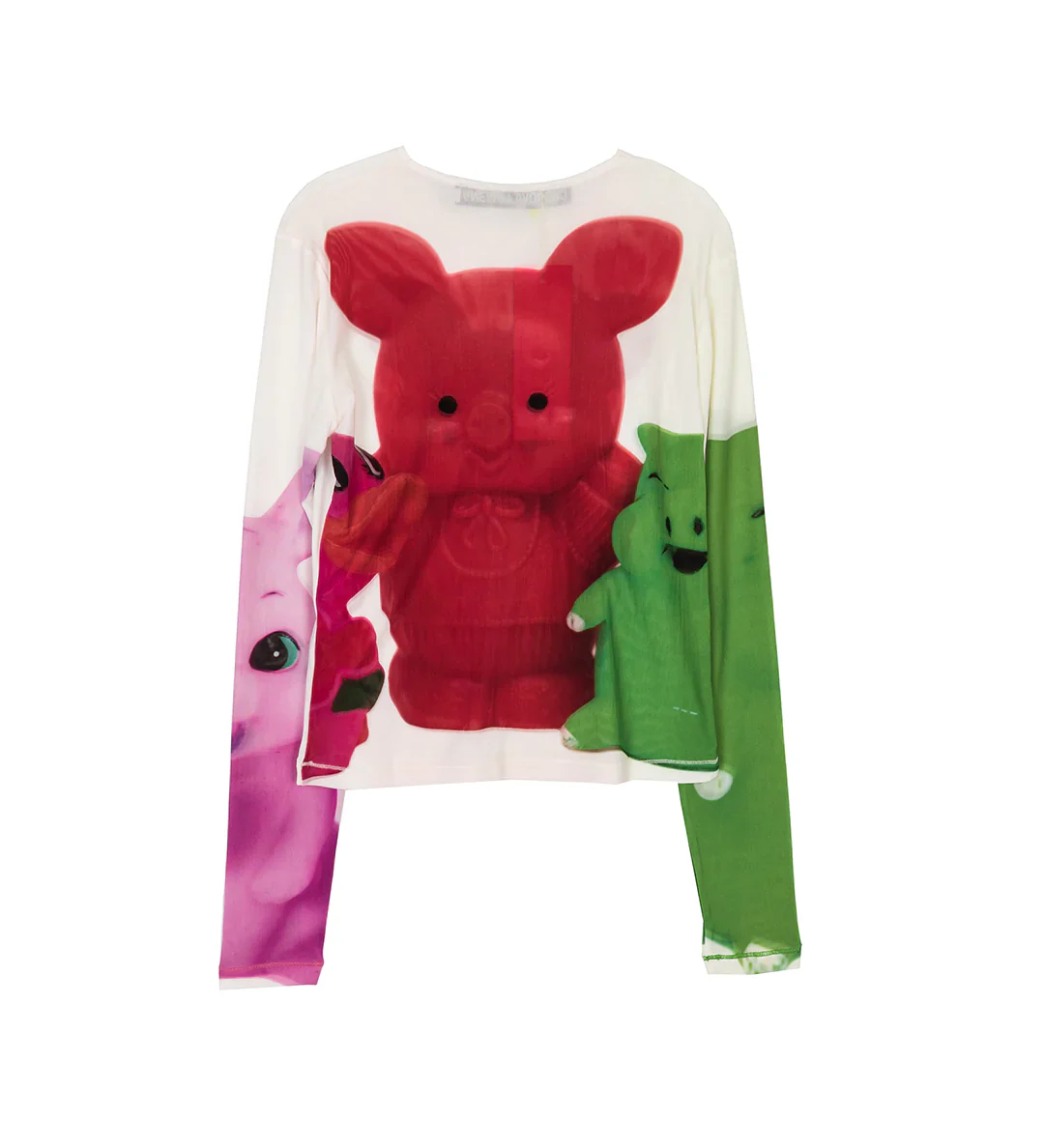 CHOPOVA LOWENA - Women's Little Pig Mesh Top - (White) - Image 2